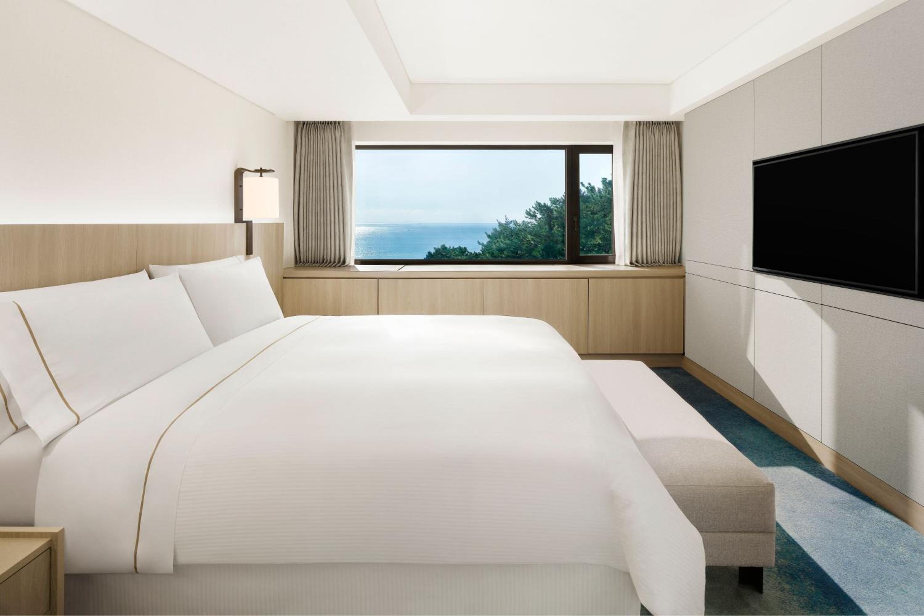 Executive Park Suite, Club lounge access, 1 Bedroom Suite, 1 King, Partial sea view, Corner room - Photo 1