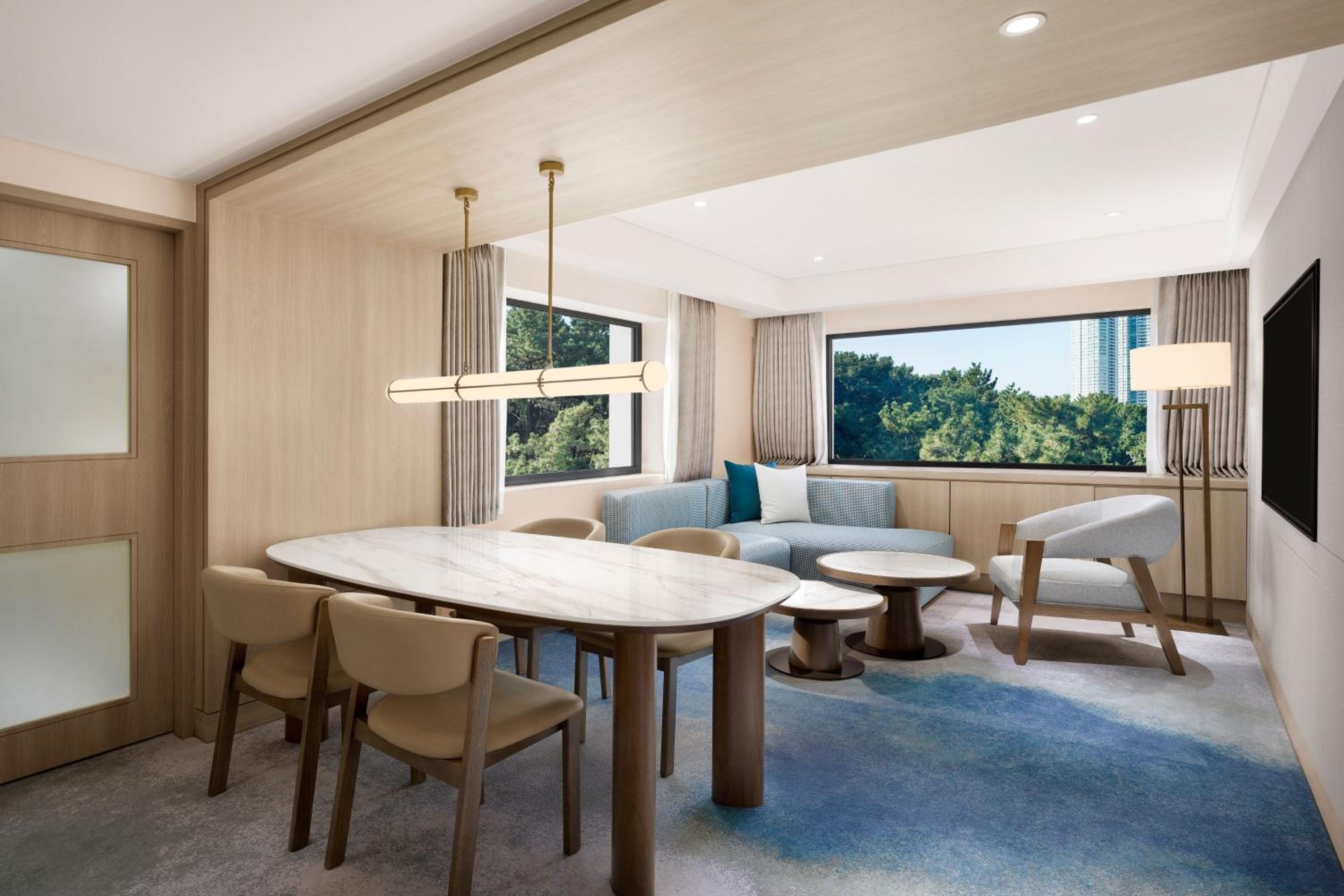 Executive Park Suite, Club lounge access, 1 Bedroom Suite, 1 King, Partial sea view, Corner room - Photo 2