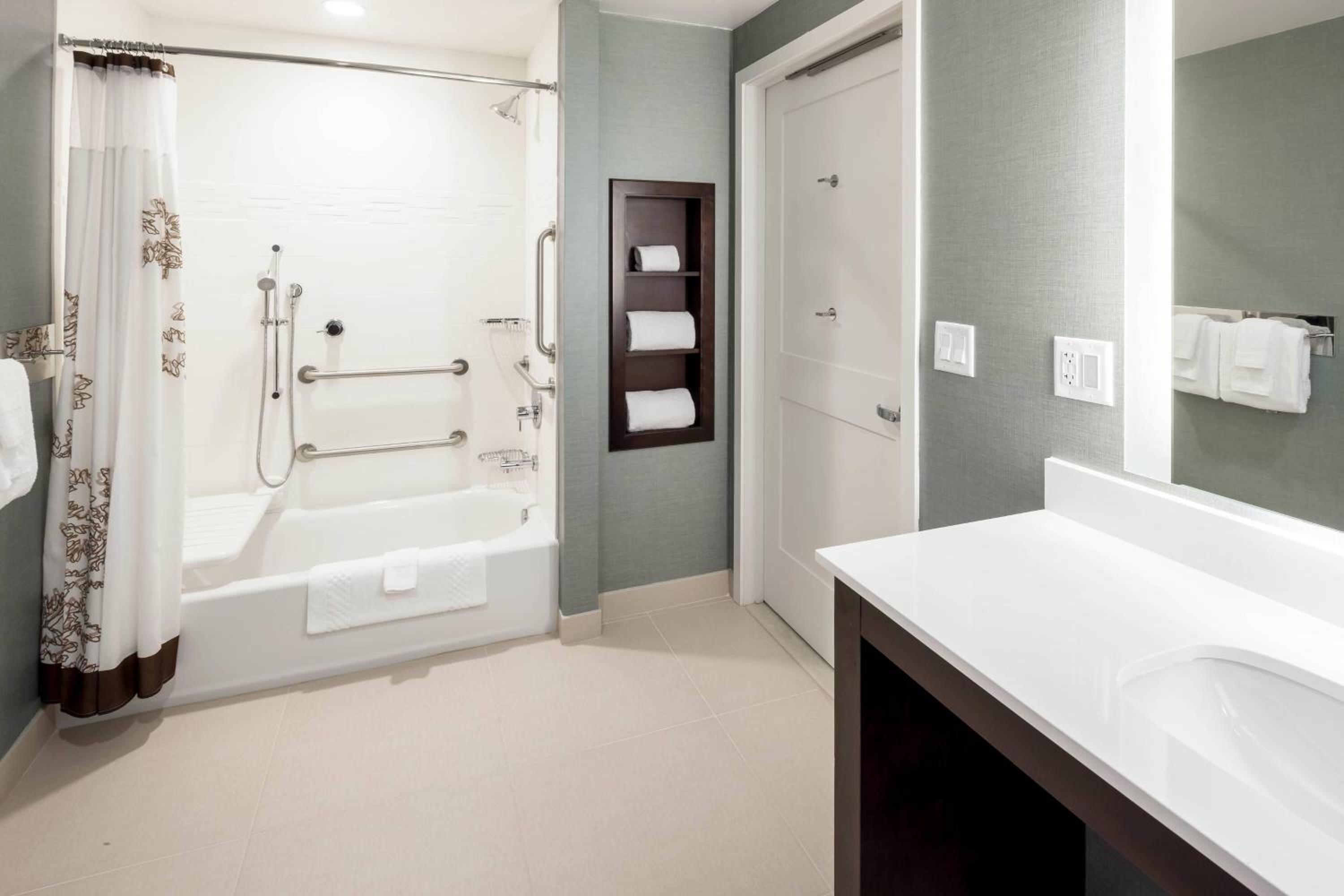 One-Bedroom Suite with Two Queen Beds with Sofa Bed and Roll-In Shower - Mobility Accessible