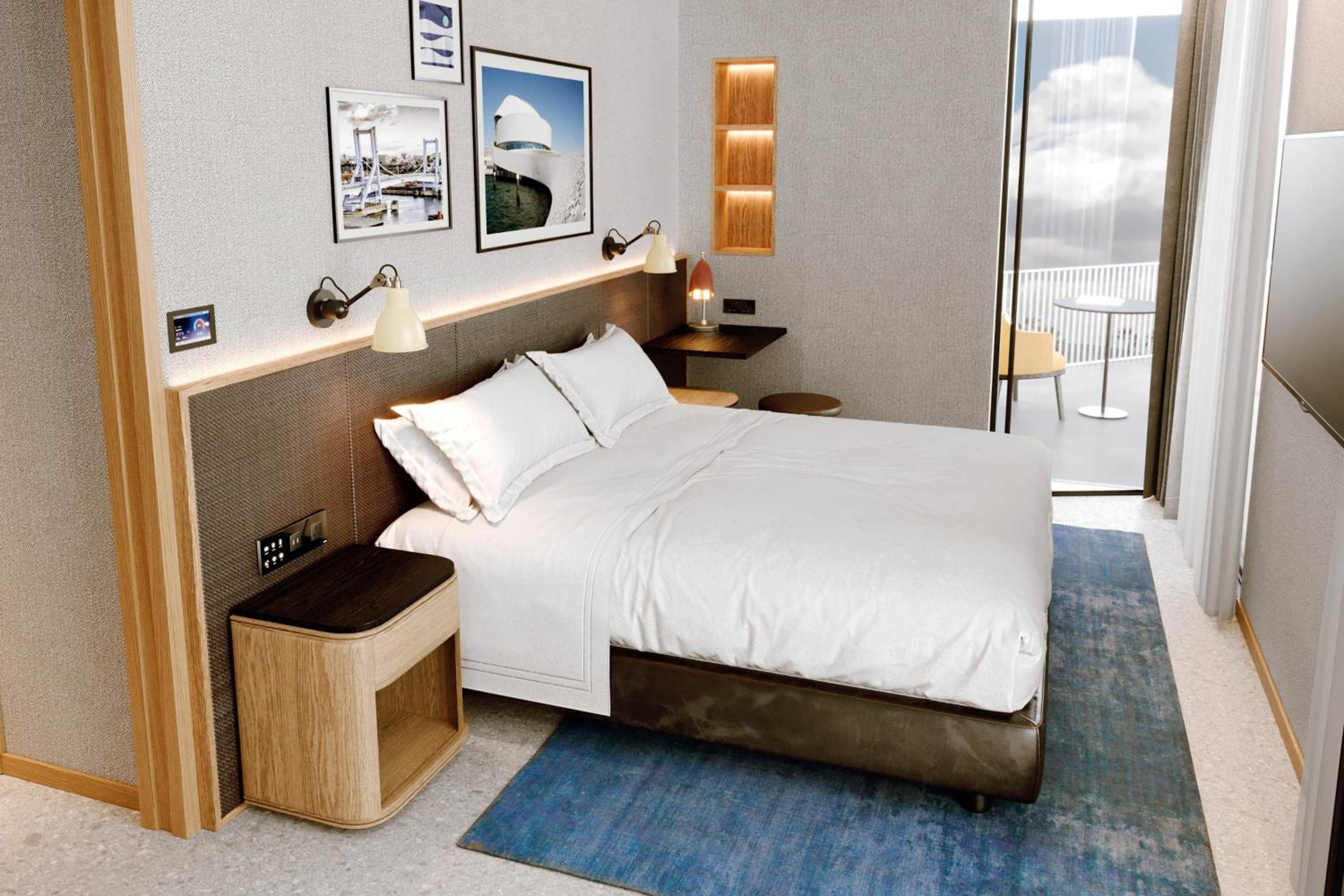Superior King Zimmer mit Balkon und Stadtblick