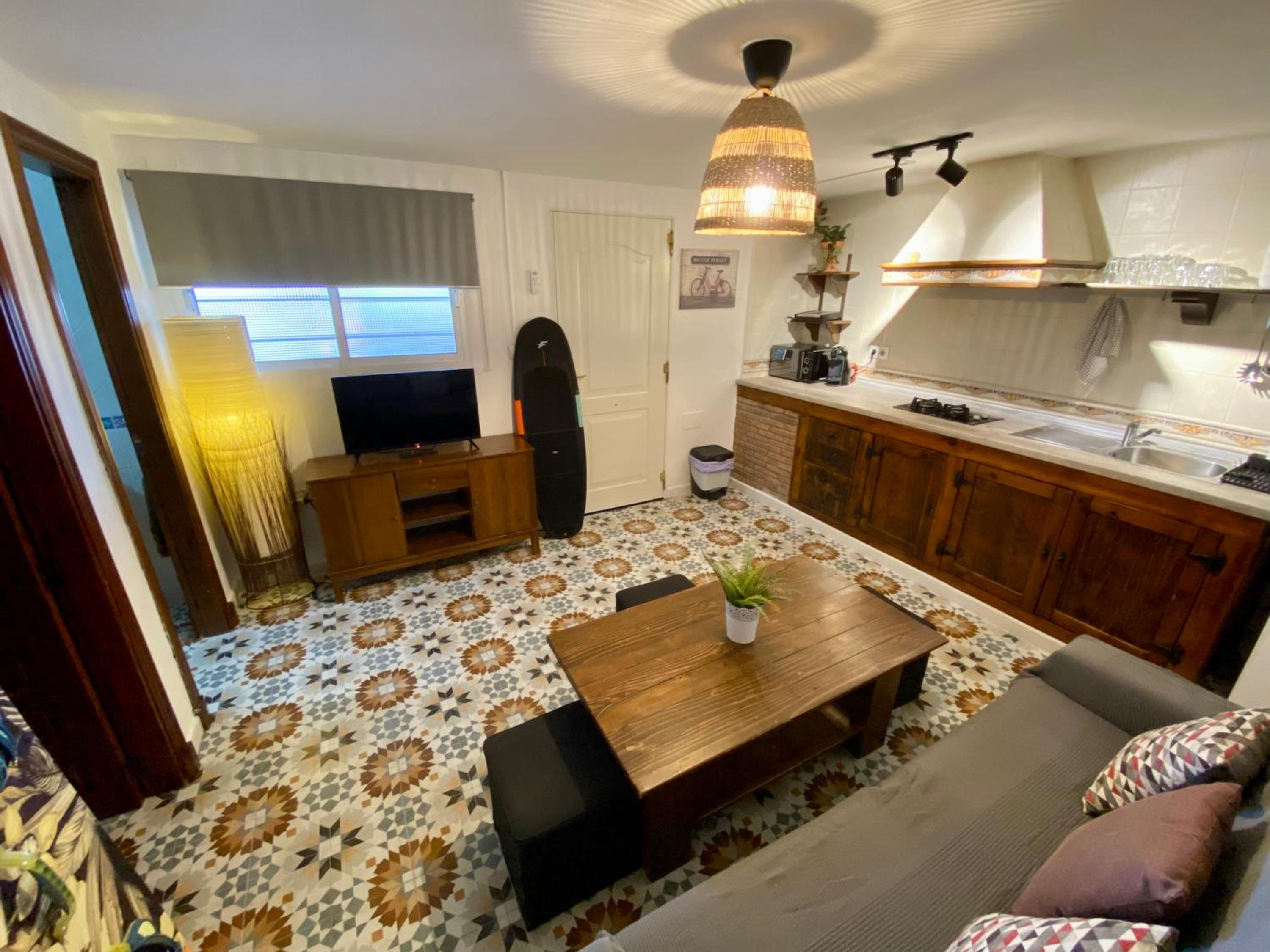 Apartamento con vista al jardín