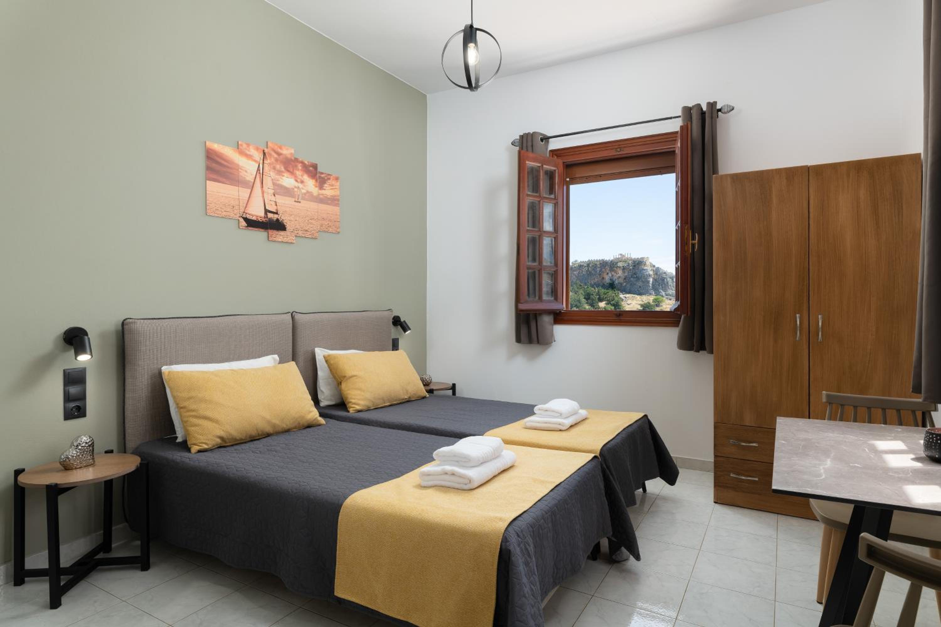 Twin Studio with Acropolis view