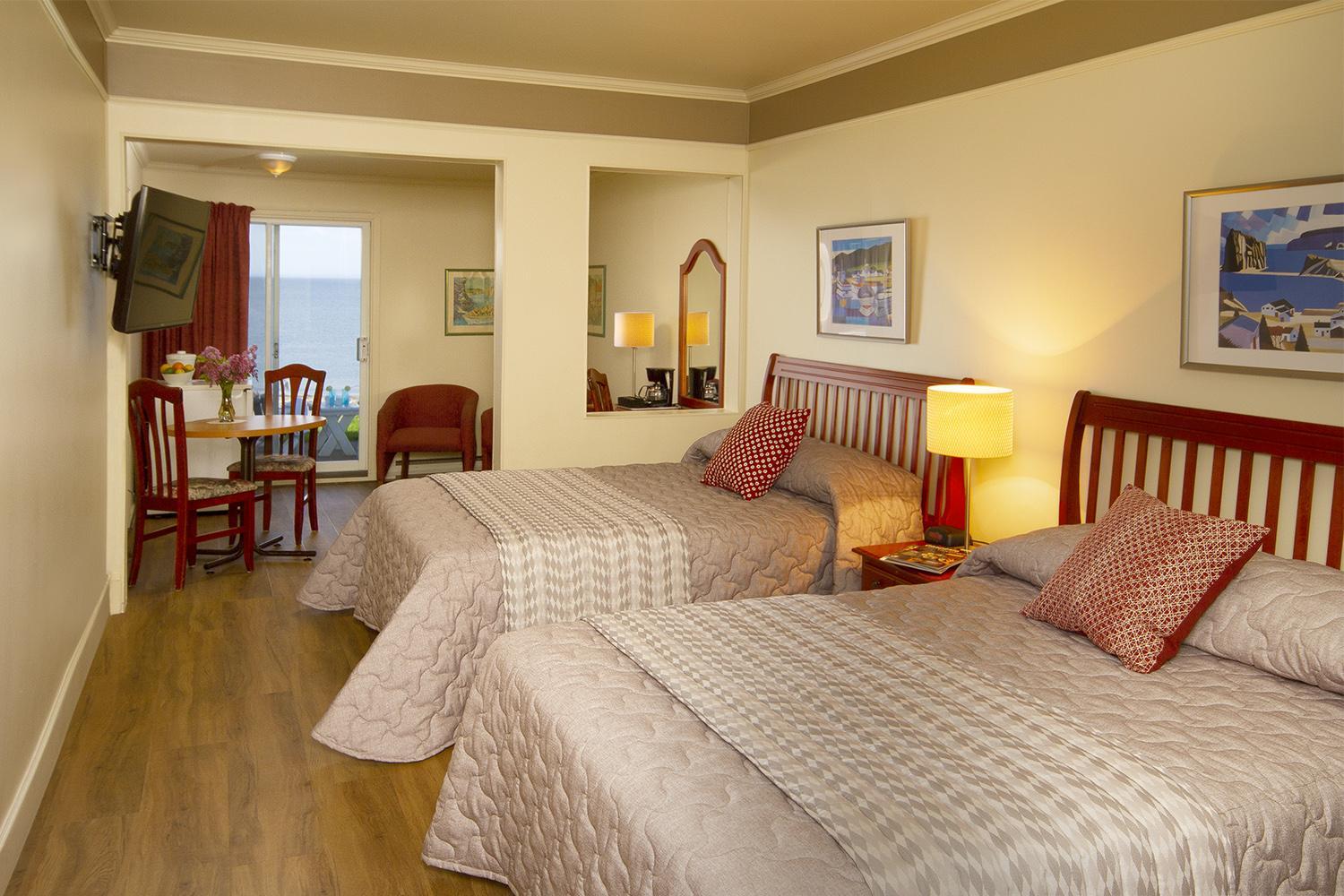 Double Room with Two Double Beds - Sea view - Motel