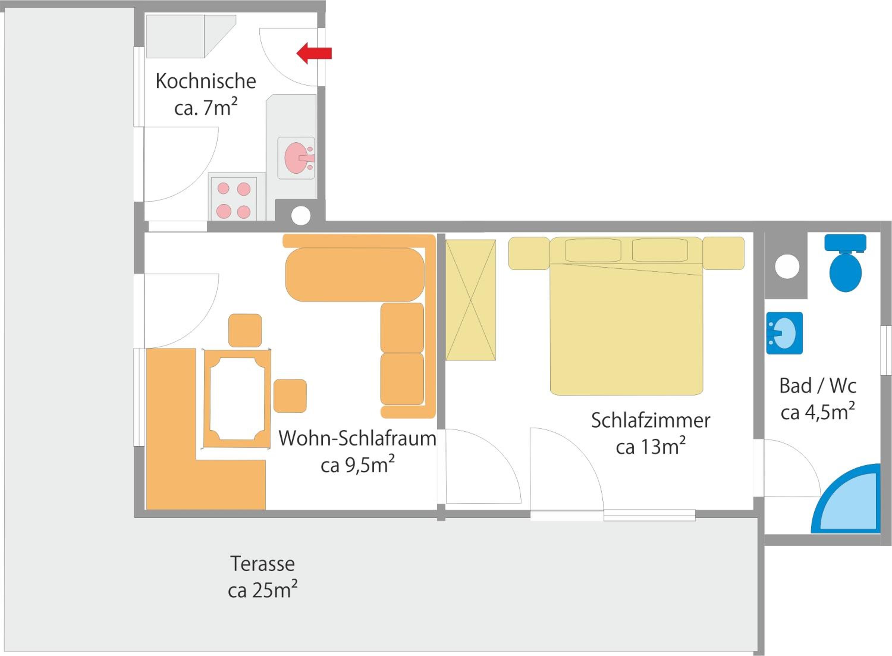 One-Bedroom Apartment With Balcony photo 3