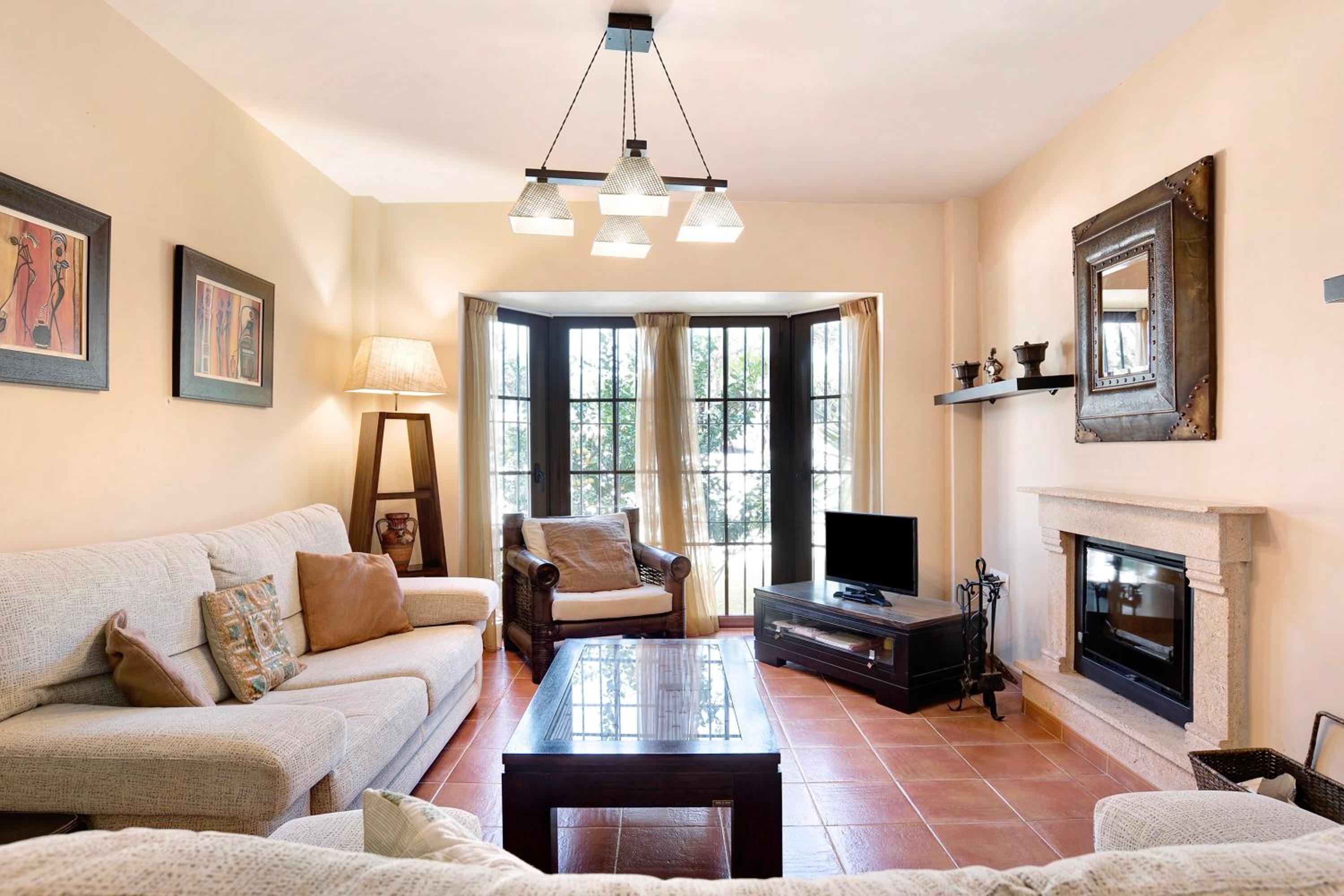Villa con vistas al jardín