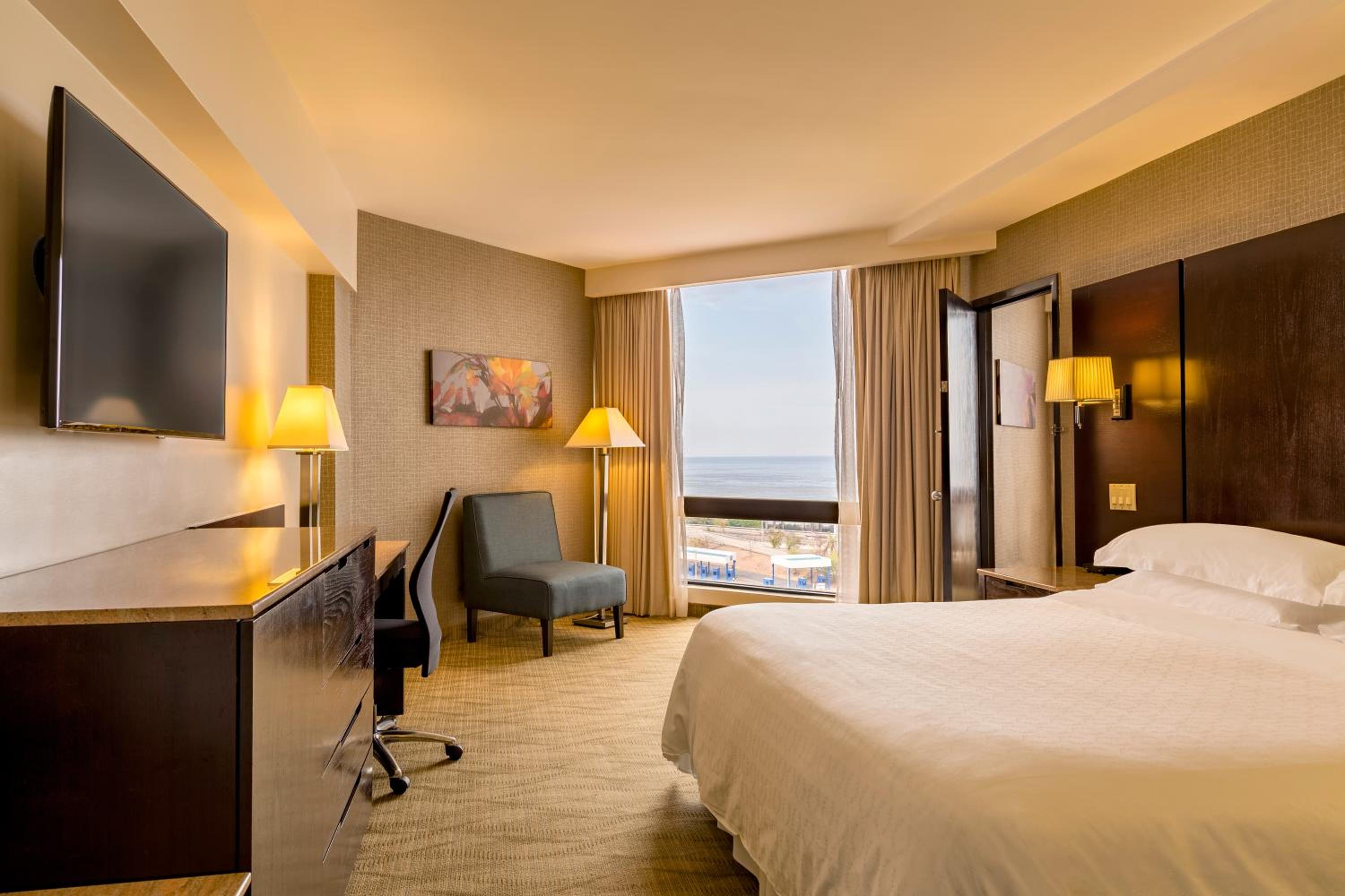 Deluxe, Guest room, 1 King, City view