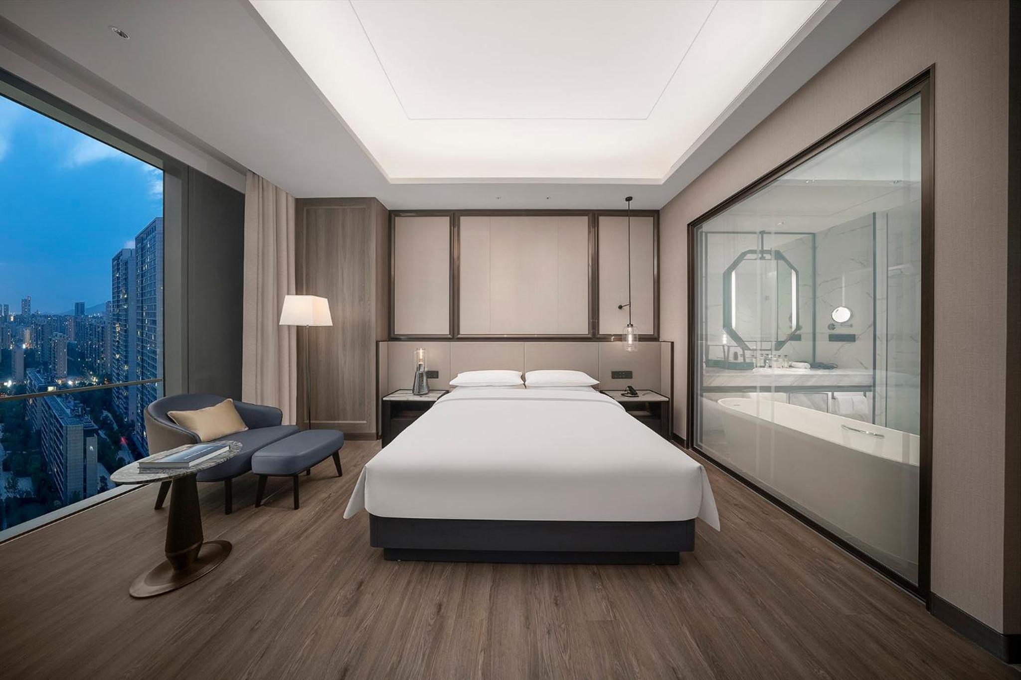 Standard King Room with Bathtub and City View