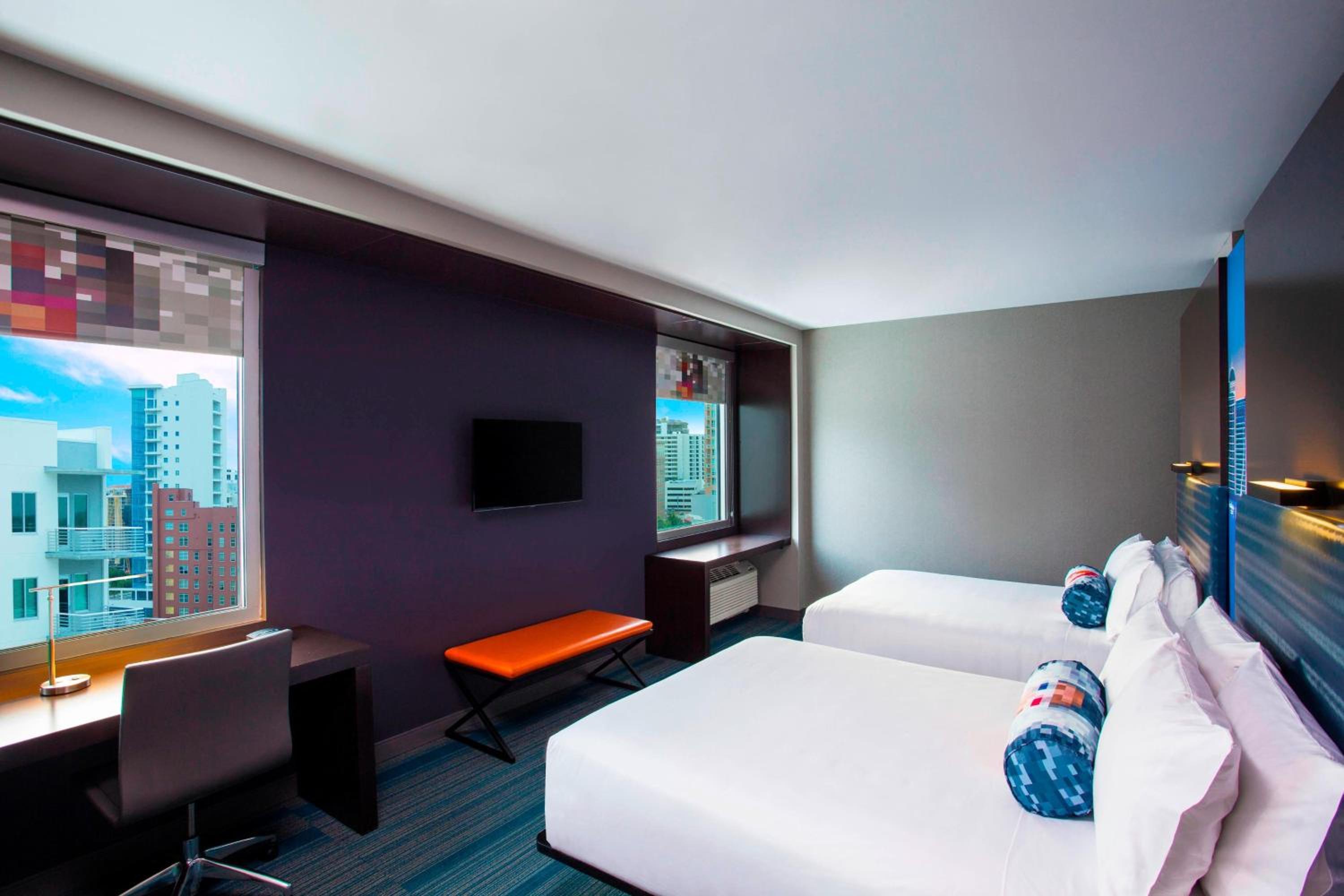 Aloft Double Queen with 2 Queen Beds at Aloft Sarasota in Sarasota