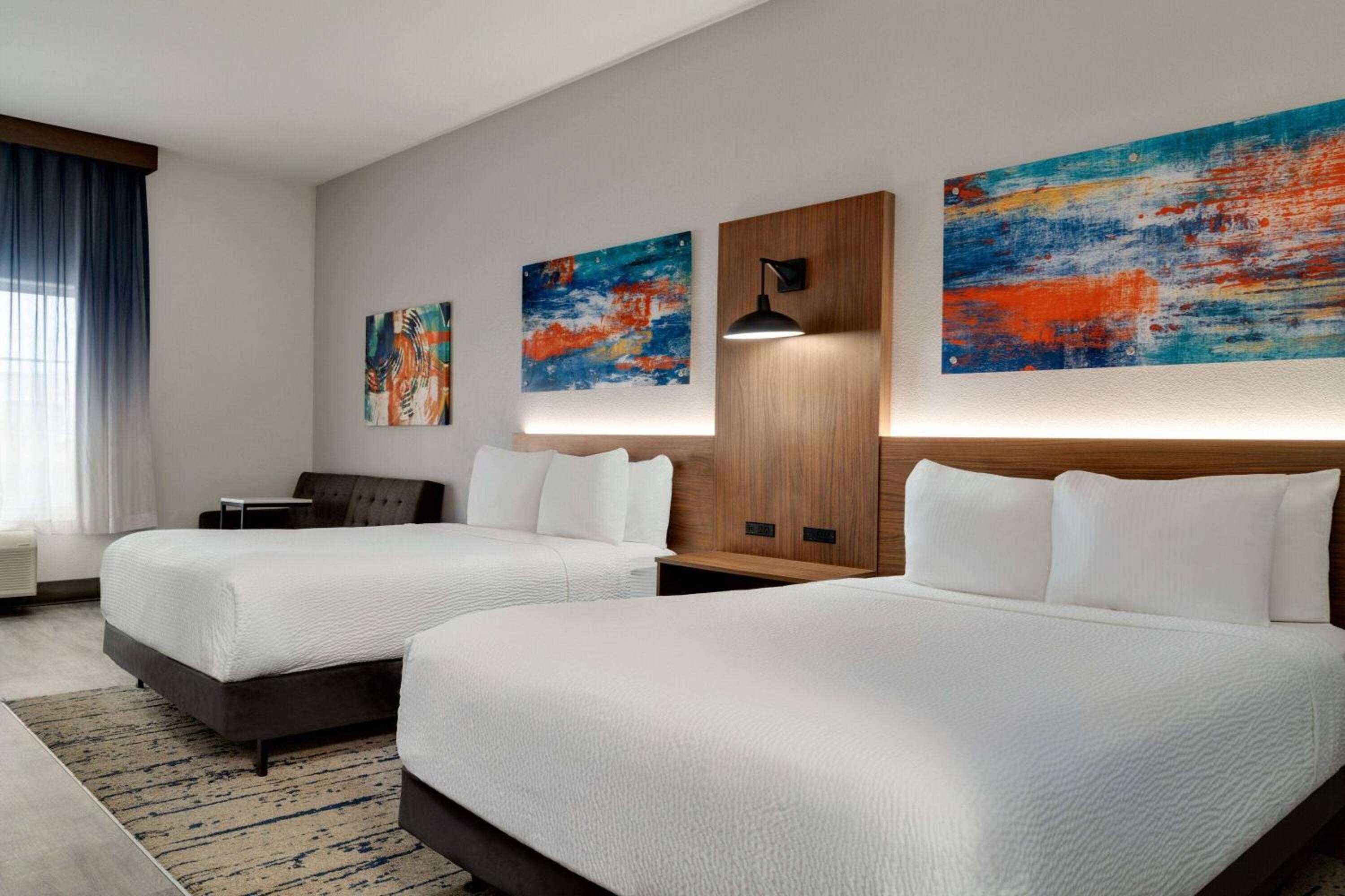 Queen Room with Two Queen Beds and Roll-in Shower - Mobility/Hearing Accessible - Non-Smoking photo 1