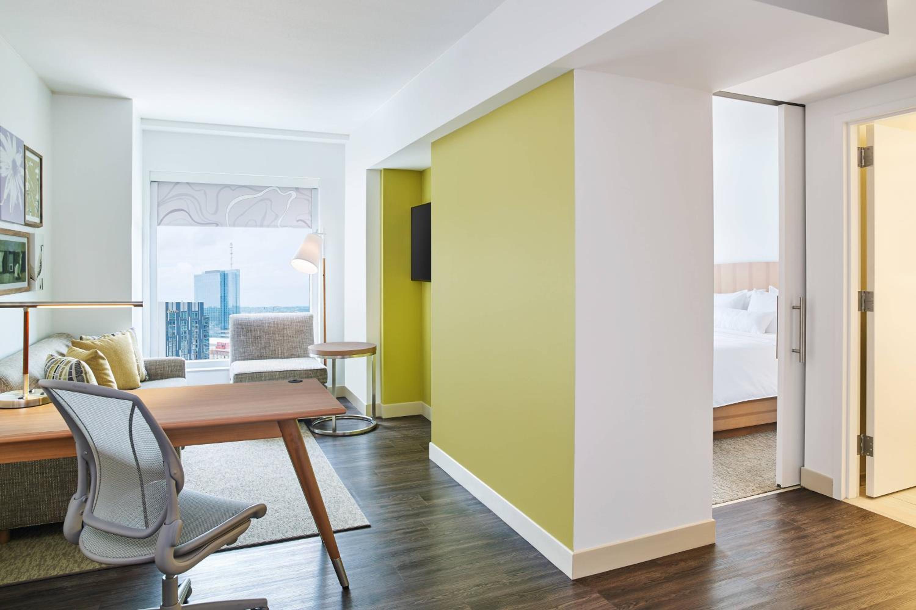 One-Bedroom King Suite with Roll-In Shower - Mobility and Hearing Accessible