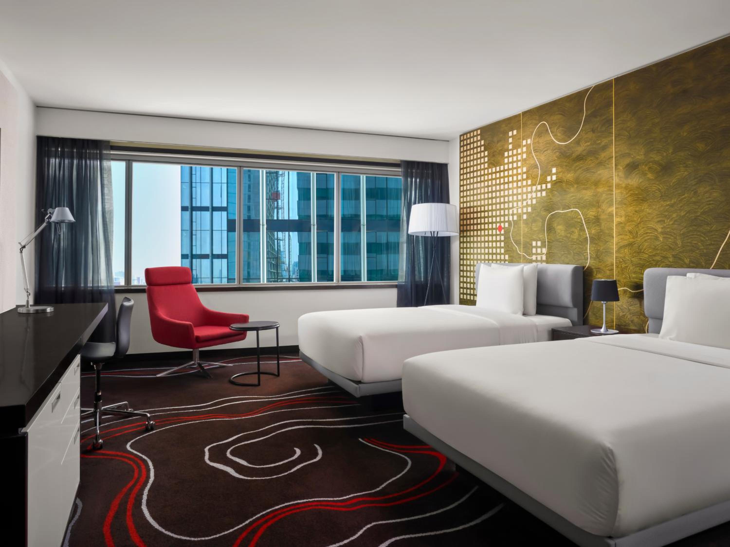 Double Room with Two Double Beds and Club Lounge Access