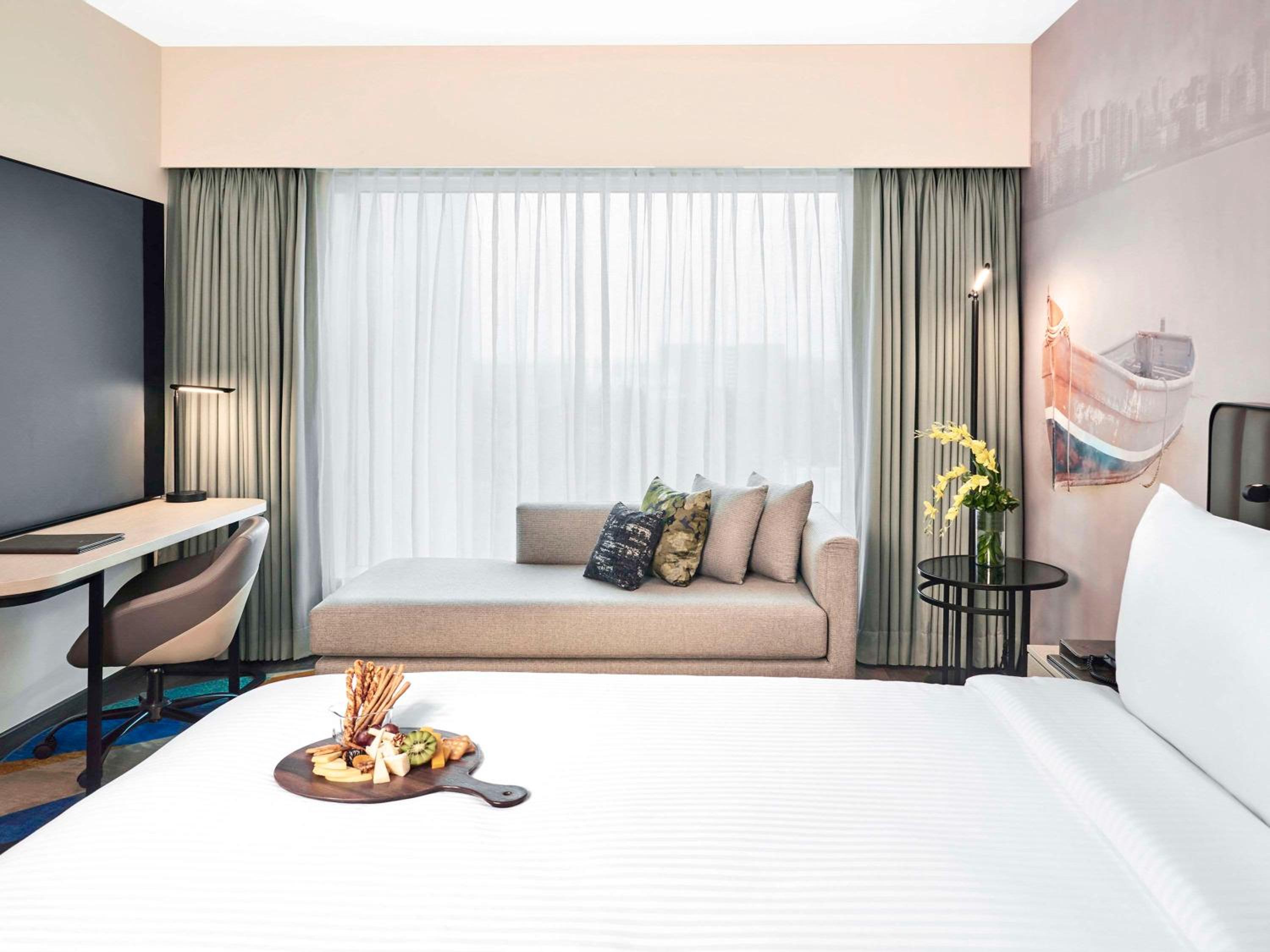 Standard Double Room with 1+1 Happy Hours from 5pm to 7 pm on select beverages , 20% Discount on Spa on select packages, Laundry, and Food & Soft Beverages