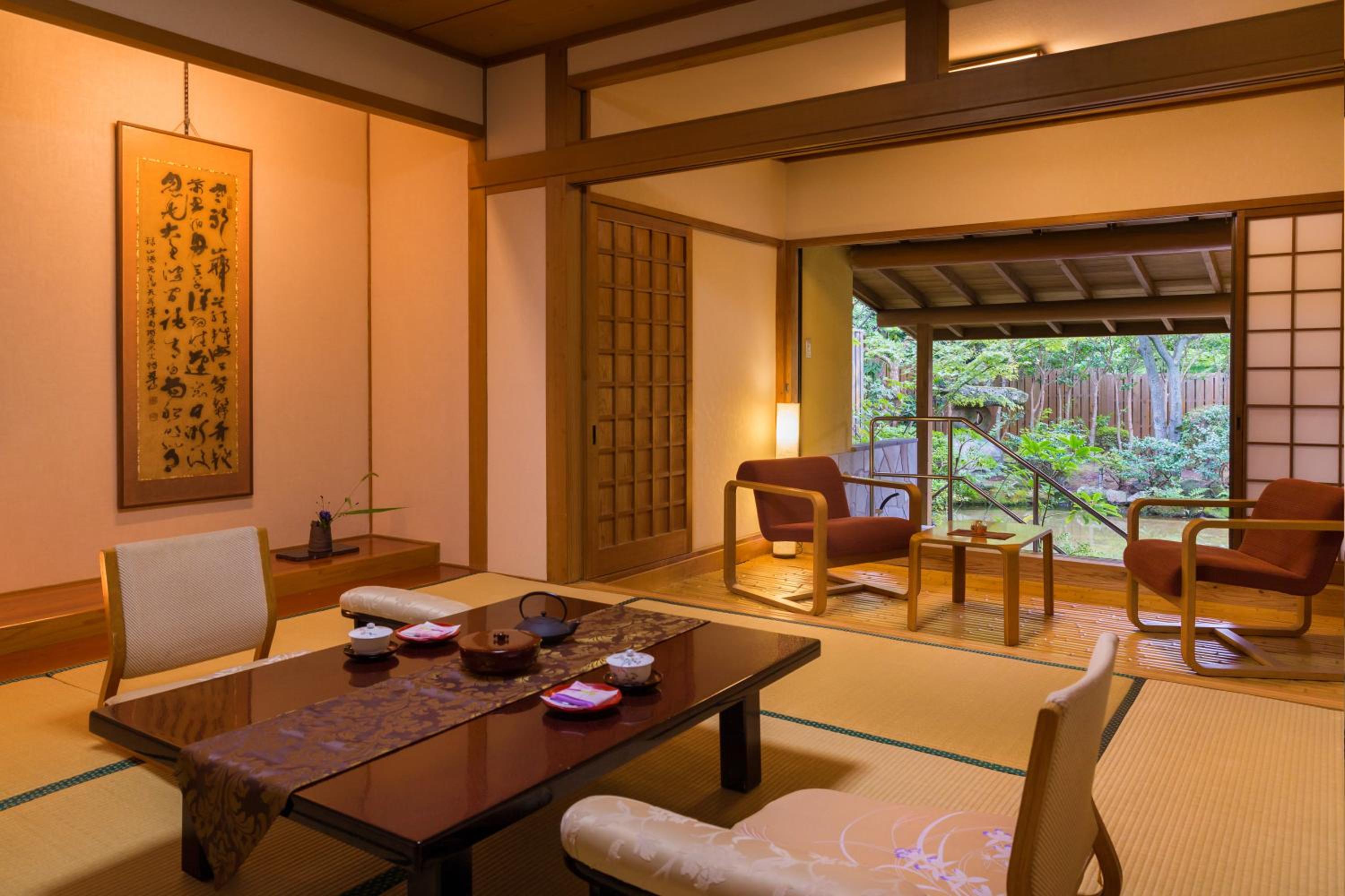 Japanese-Style Room with Open-Air Hot Spring Bath, Garden View photo 1