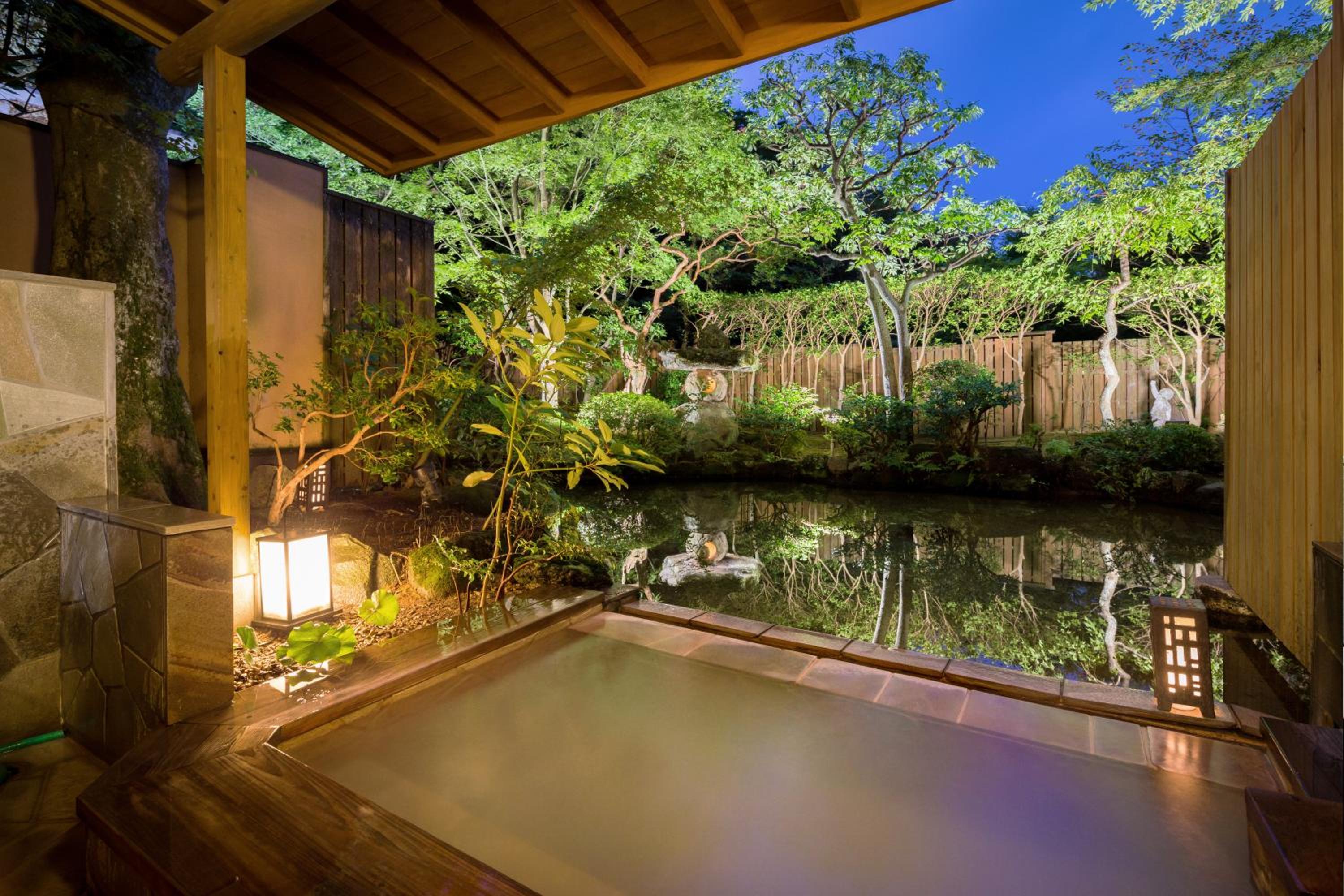 Japanese-Style Room with Open-Air Hot Spring Bath, Garden View photo 2