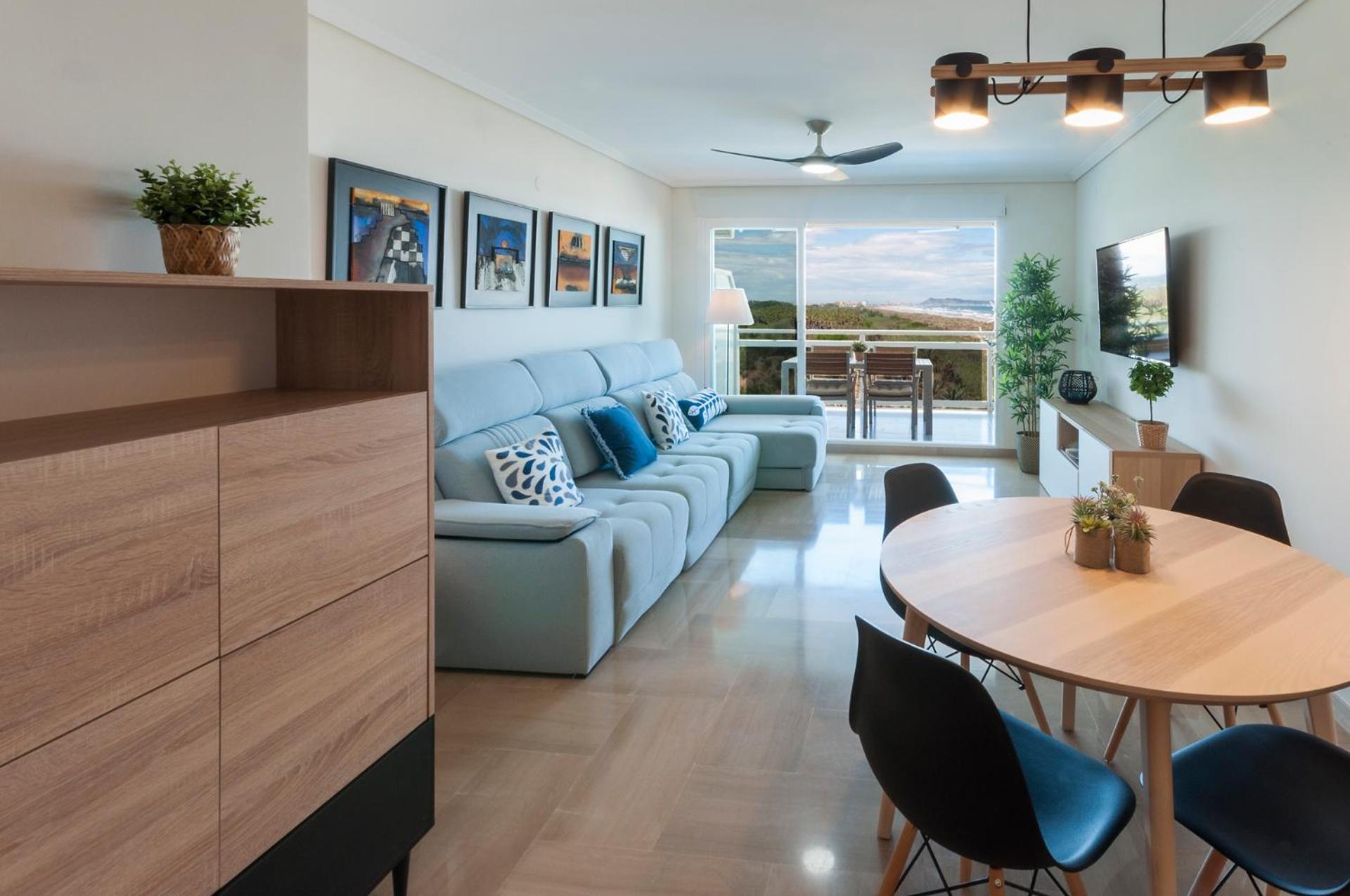 Apartamento con vista al jardín