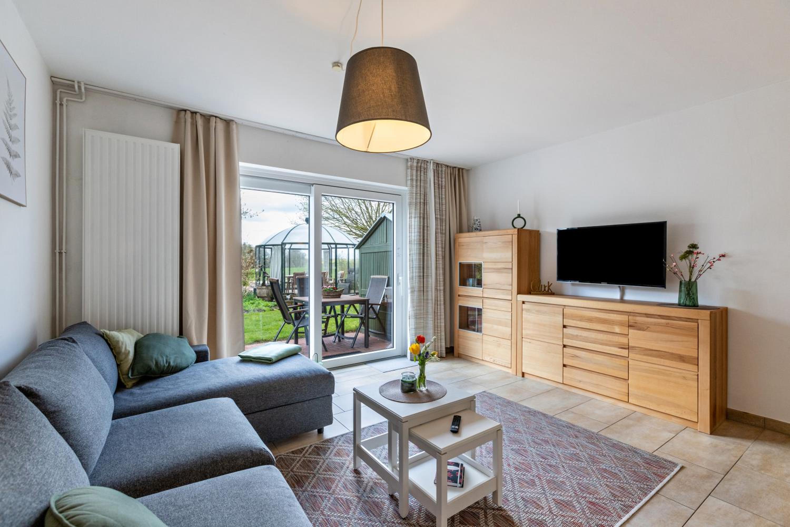 One-Bedroom Apartment with Garden View