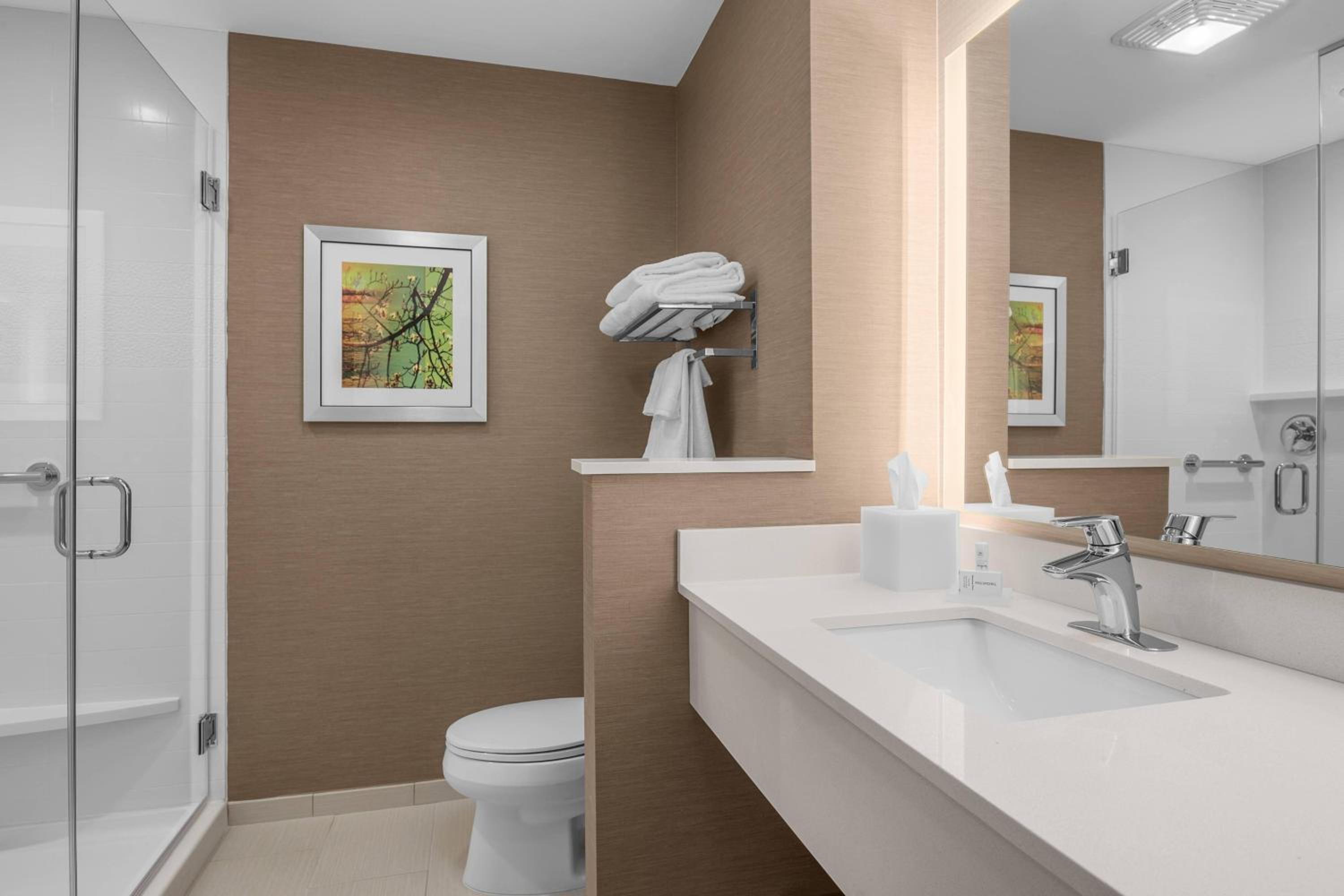 King Suite with Transfer Shower, Roll-In Shower and Sofa Bed - Mobility Access/Hearing Accessible