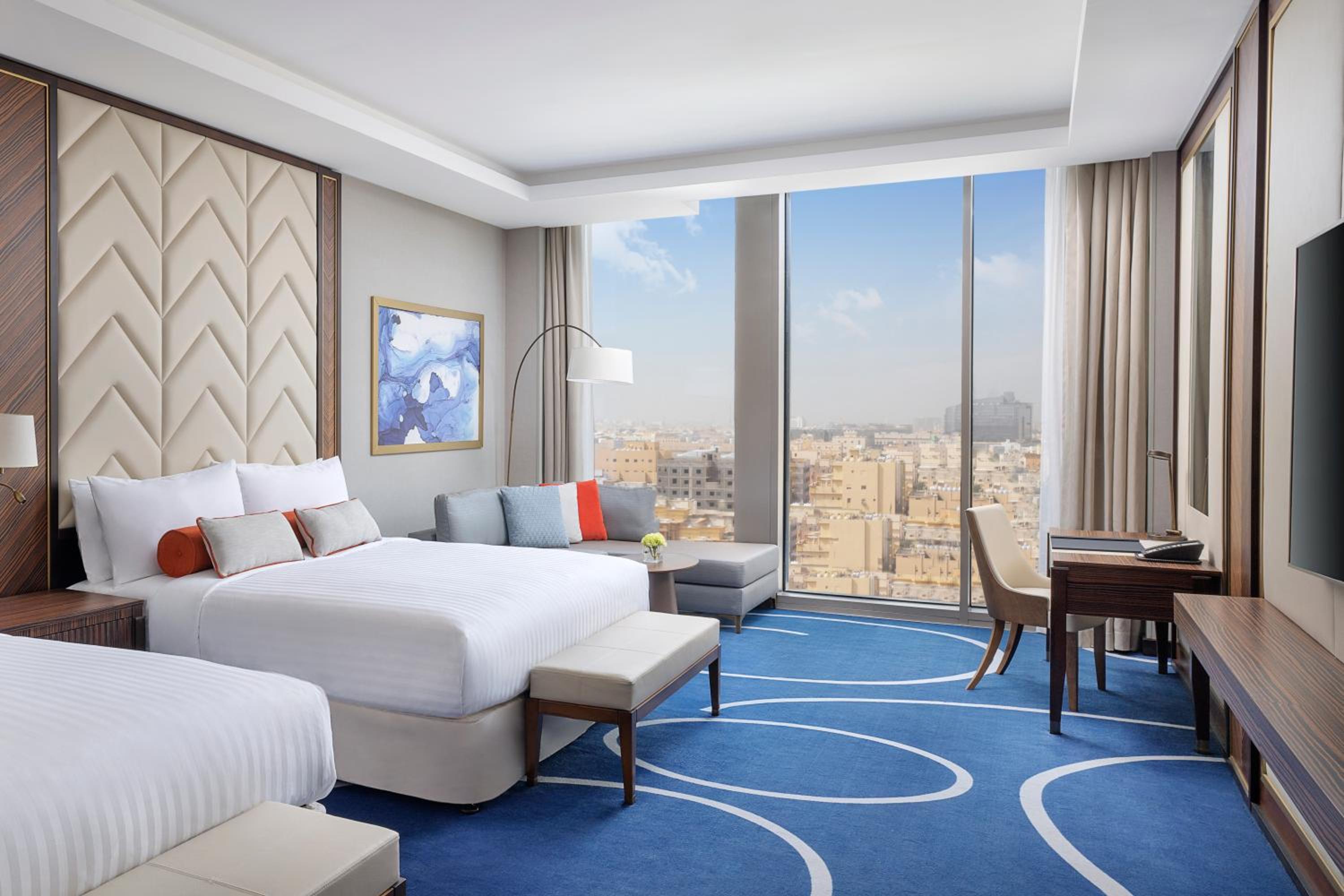 Premium Double Room with Two Double Beds and City View - Photo 1