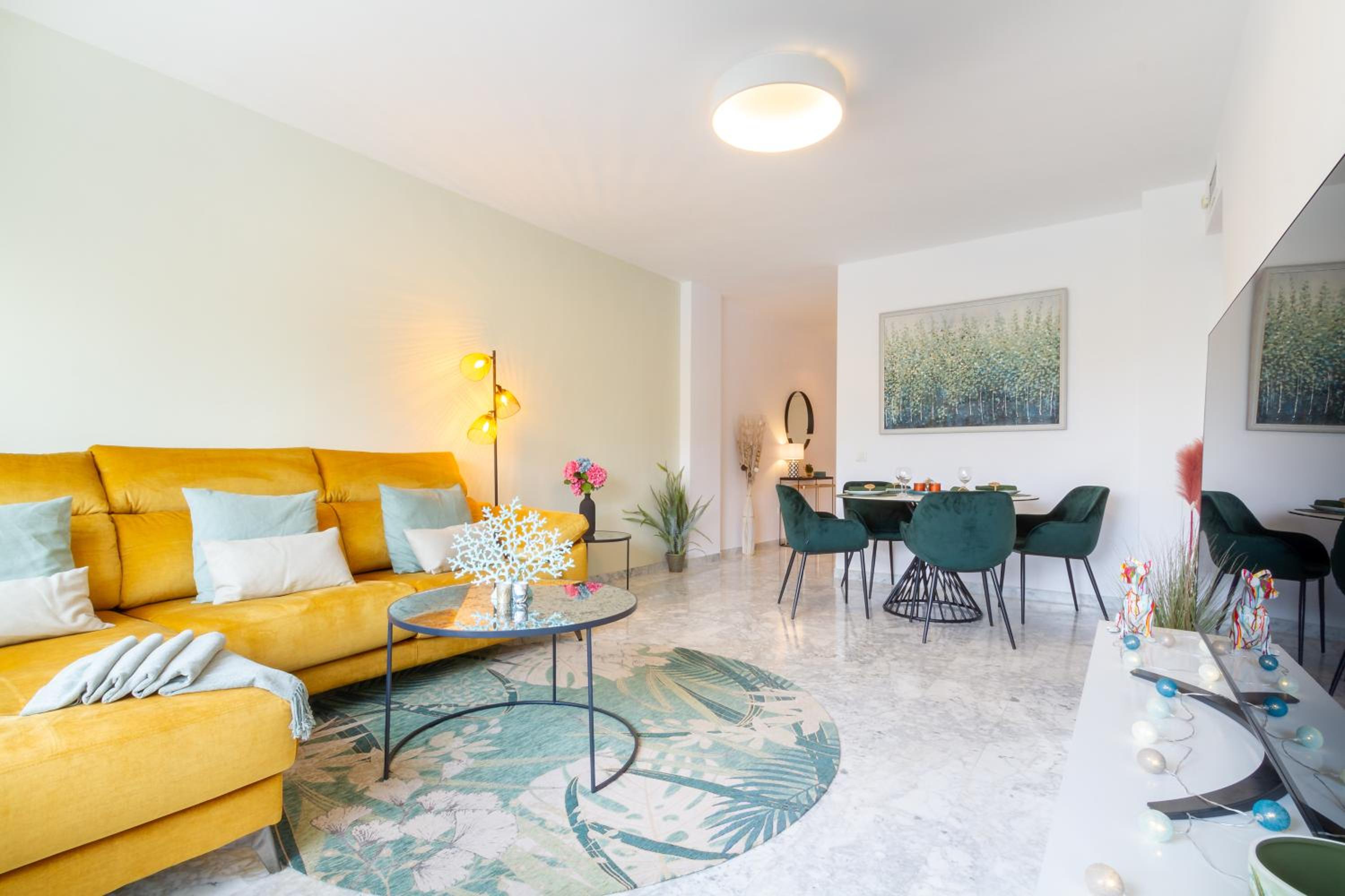 Apartamento con vista al jardín