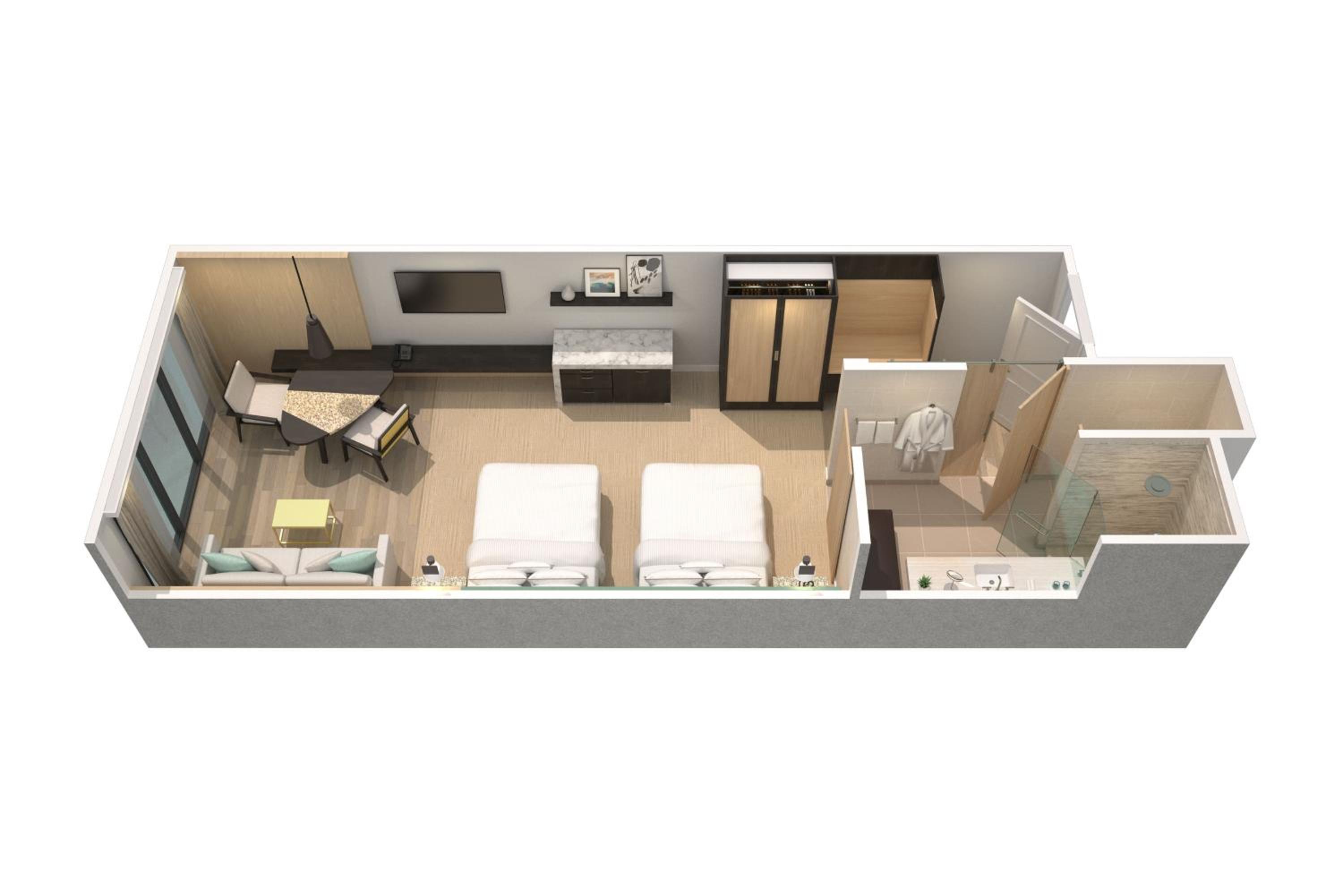 Deluxe Double Room with Two Double Beds