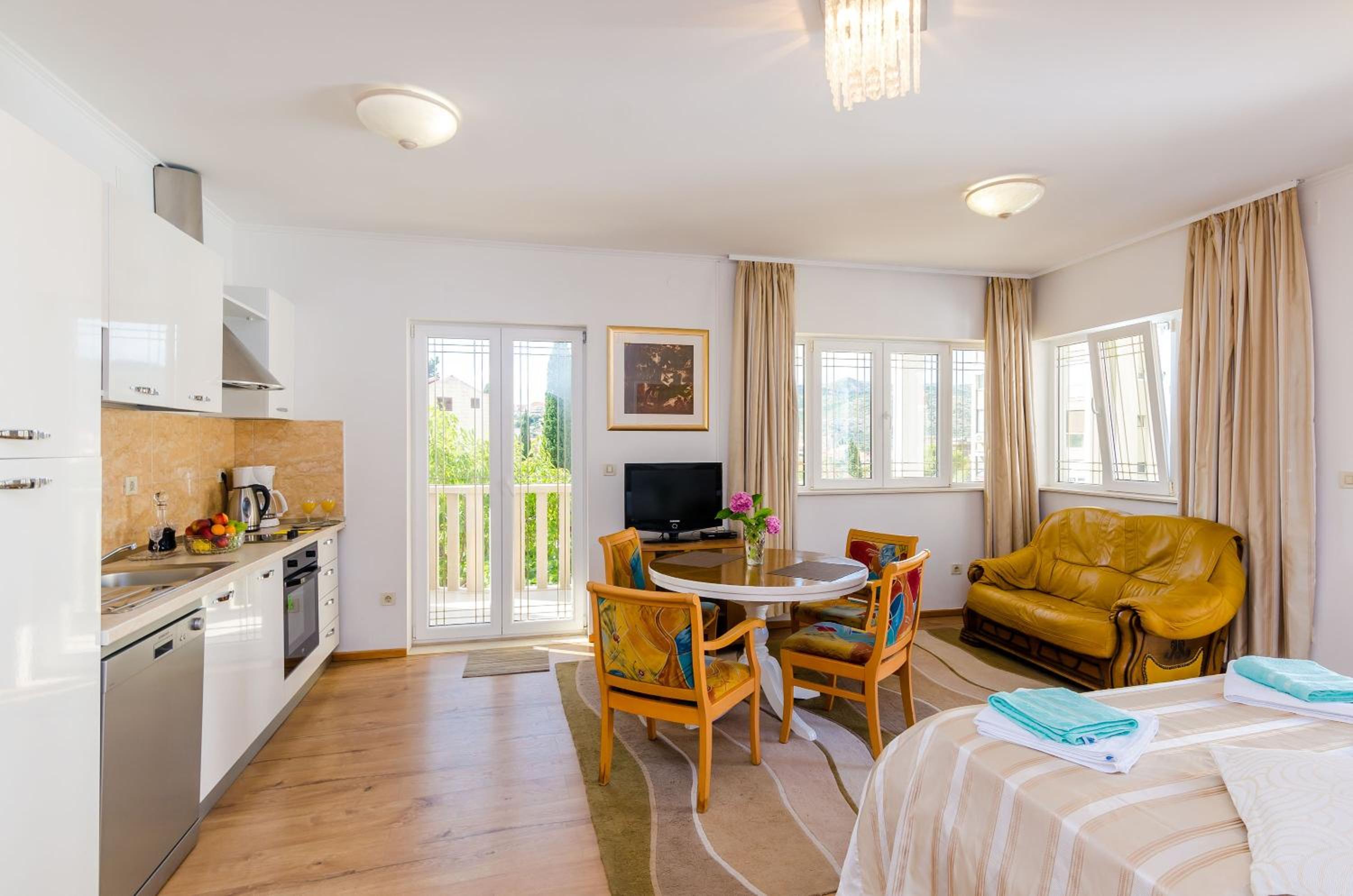 Deluxe One Bedroom Apartment with Terrace and City View photo 1