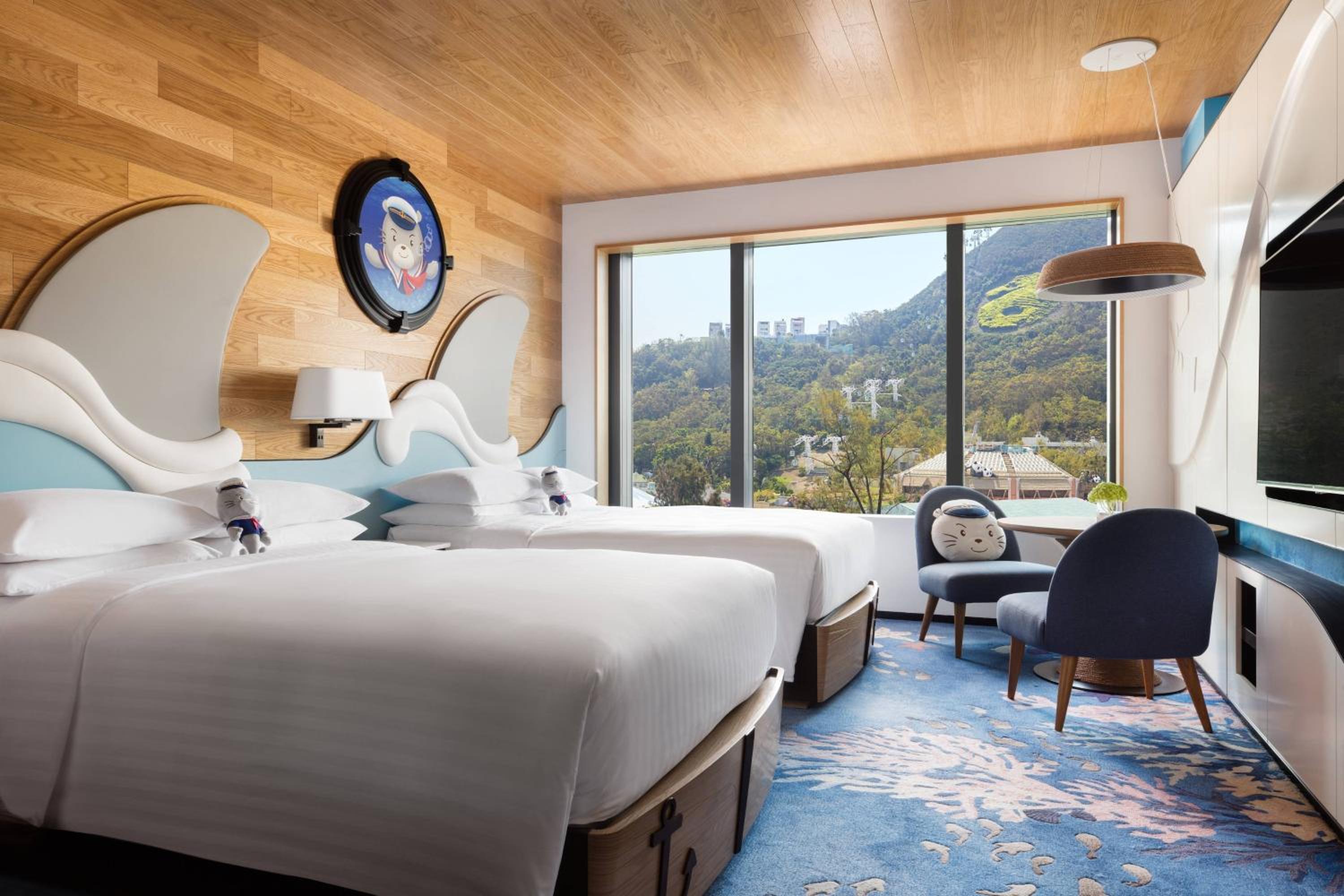 Whiskers Submarine Themed Room with 2 Double Beds Whiskers Submarine Themed Room with 2 Double Beds