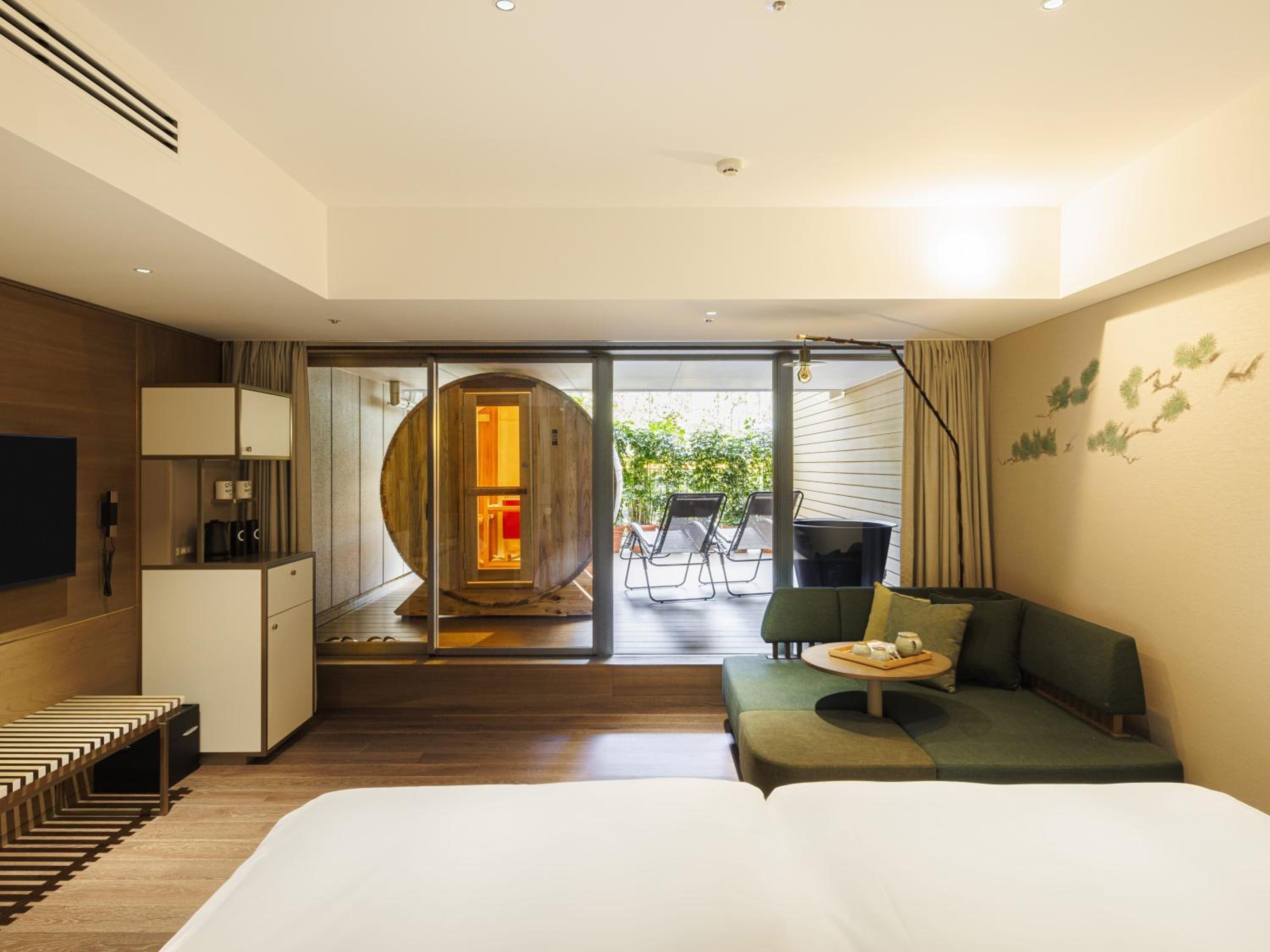 【TERRACE SAUNA Room】Twin Room with Garden View and Terrace with Lounge Access - Photo 1