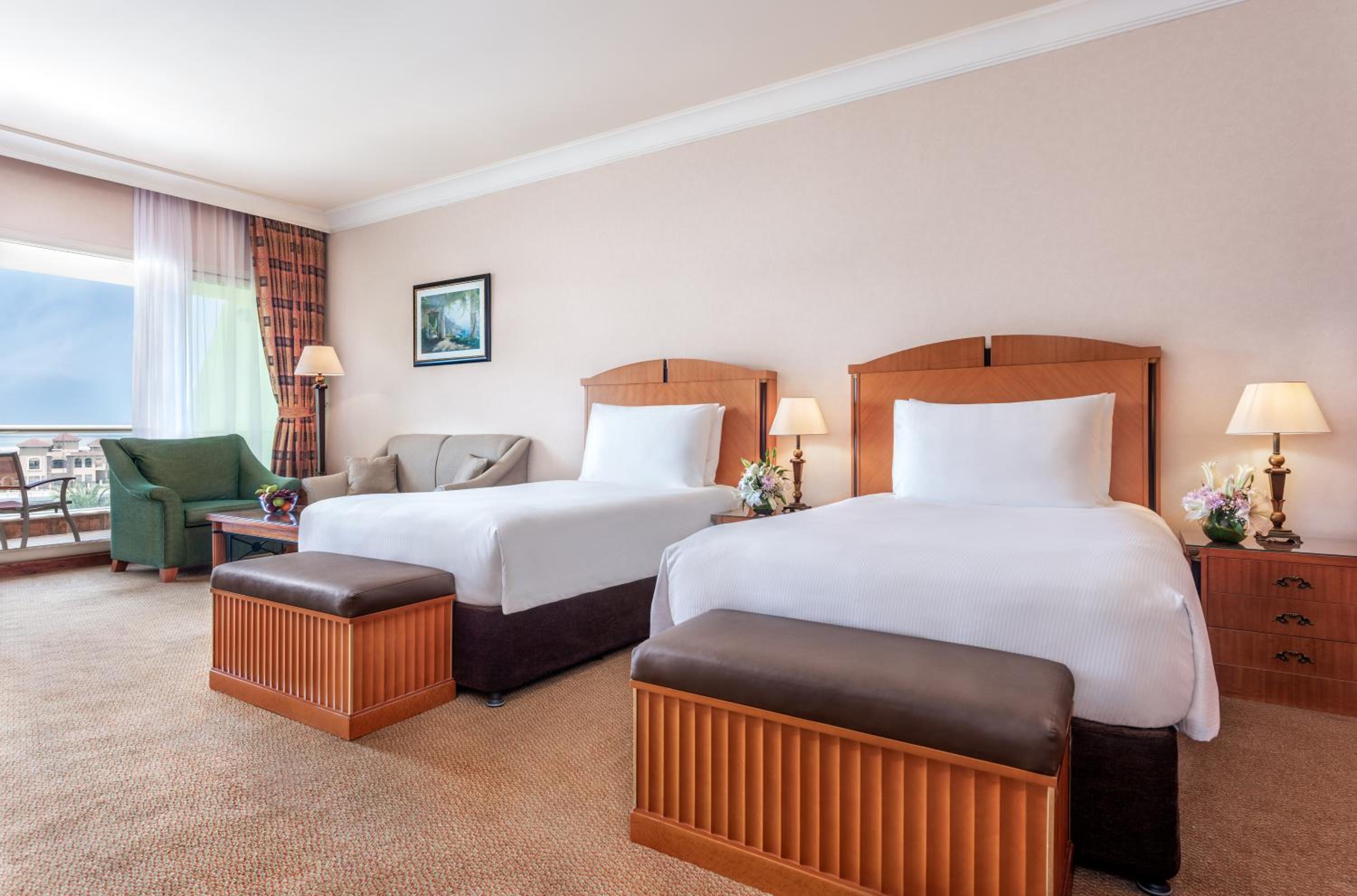 Gulf View Room KingFree daily shuttle bus to Yas attractions, Yas Mall and Grand Mosque