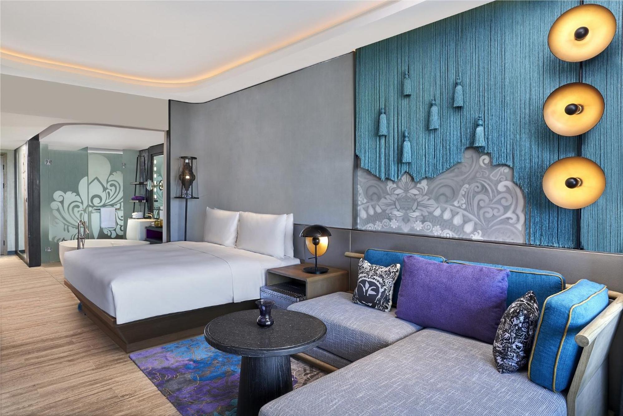 Deluxe King, Guest room, 1 King, Sofa bed, Balcony with Free Scheduled Shuttle to Hotel’s Beach Facility  - Photo 1