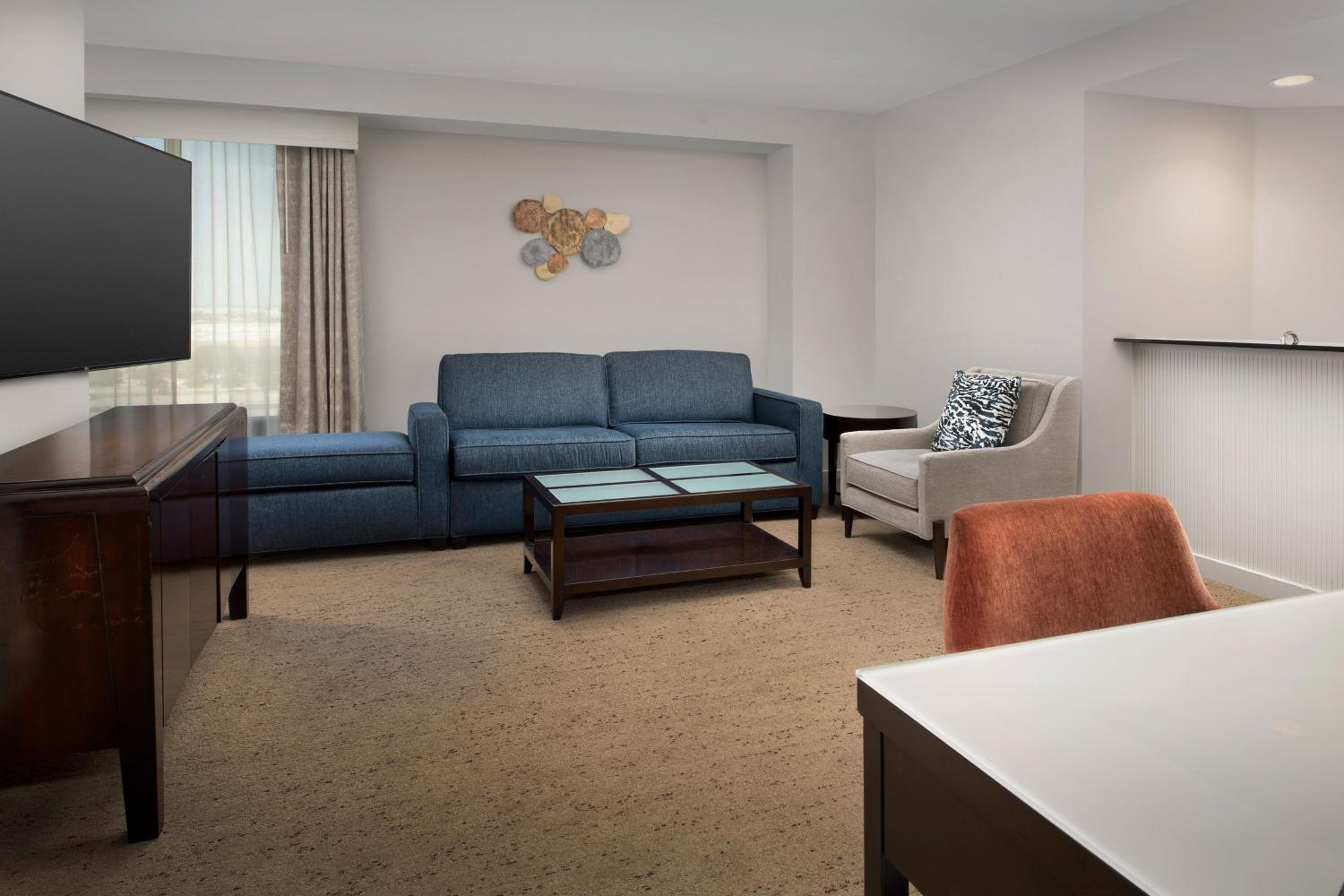 King Suite with Roll-in Shower and Sofa Bed - Mobility and Hearing Accessible