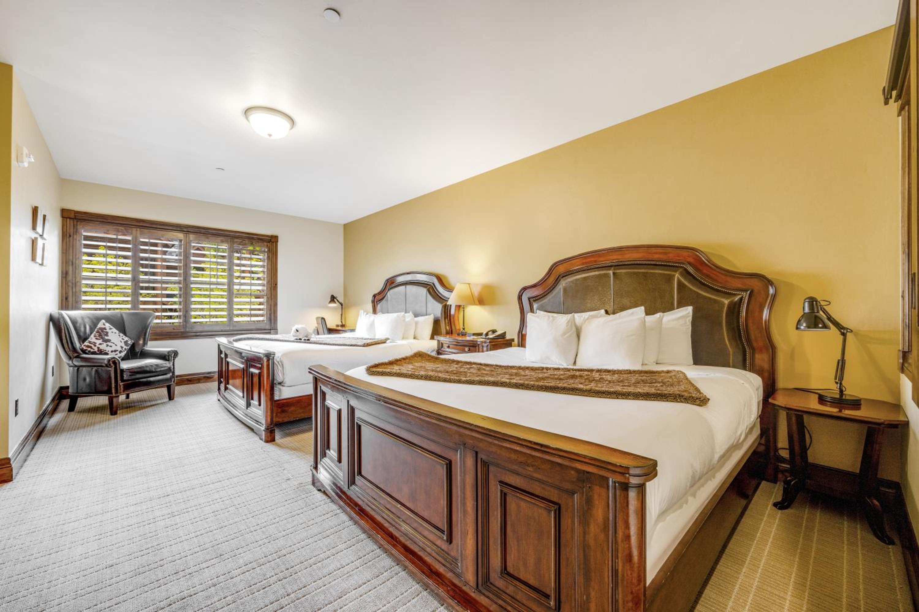 King Room with Two King Beds at The White Buffalo Club in Jackson