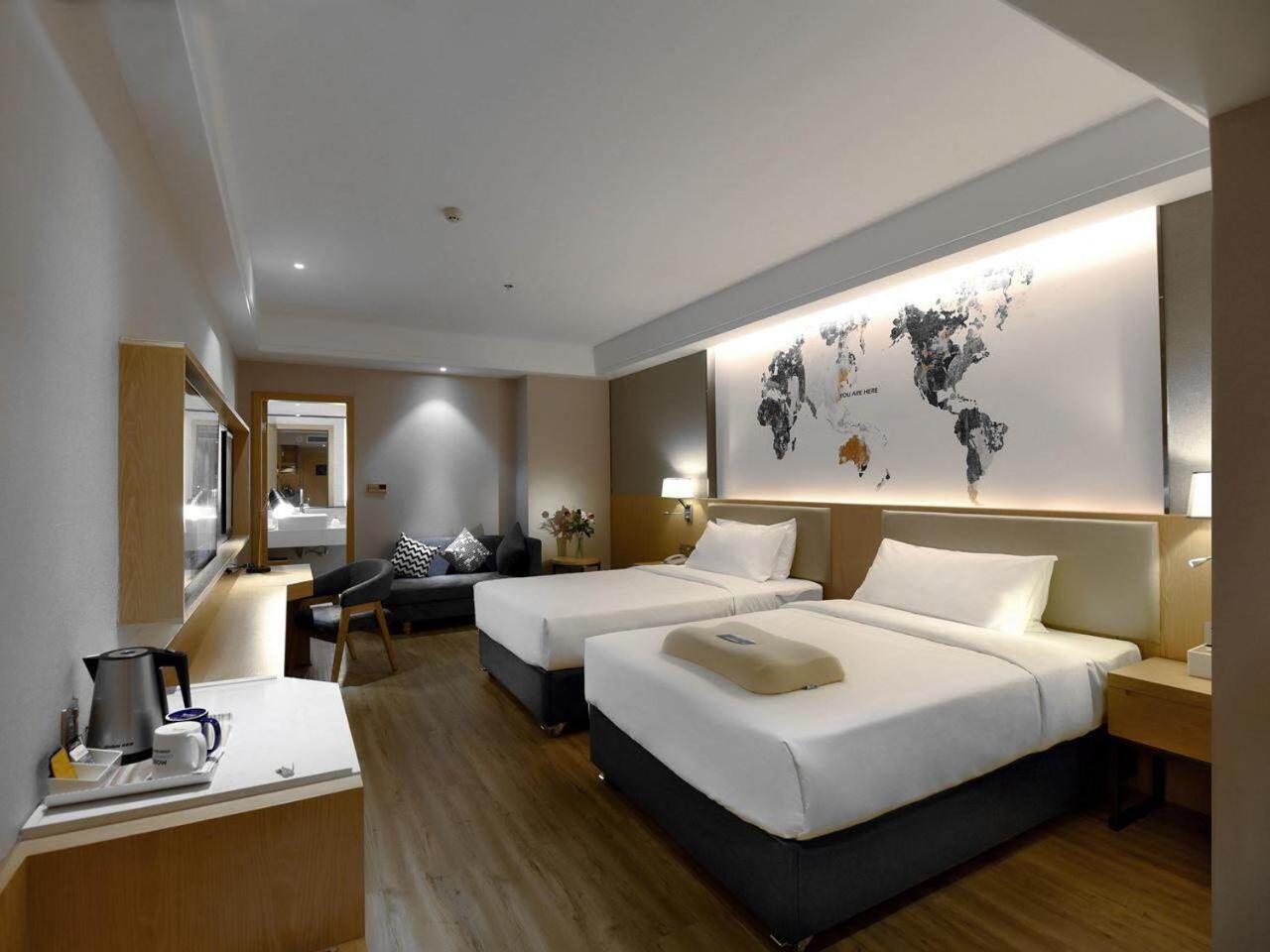Light Twin Room Without Window
