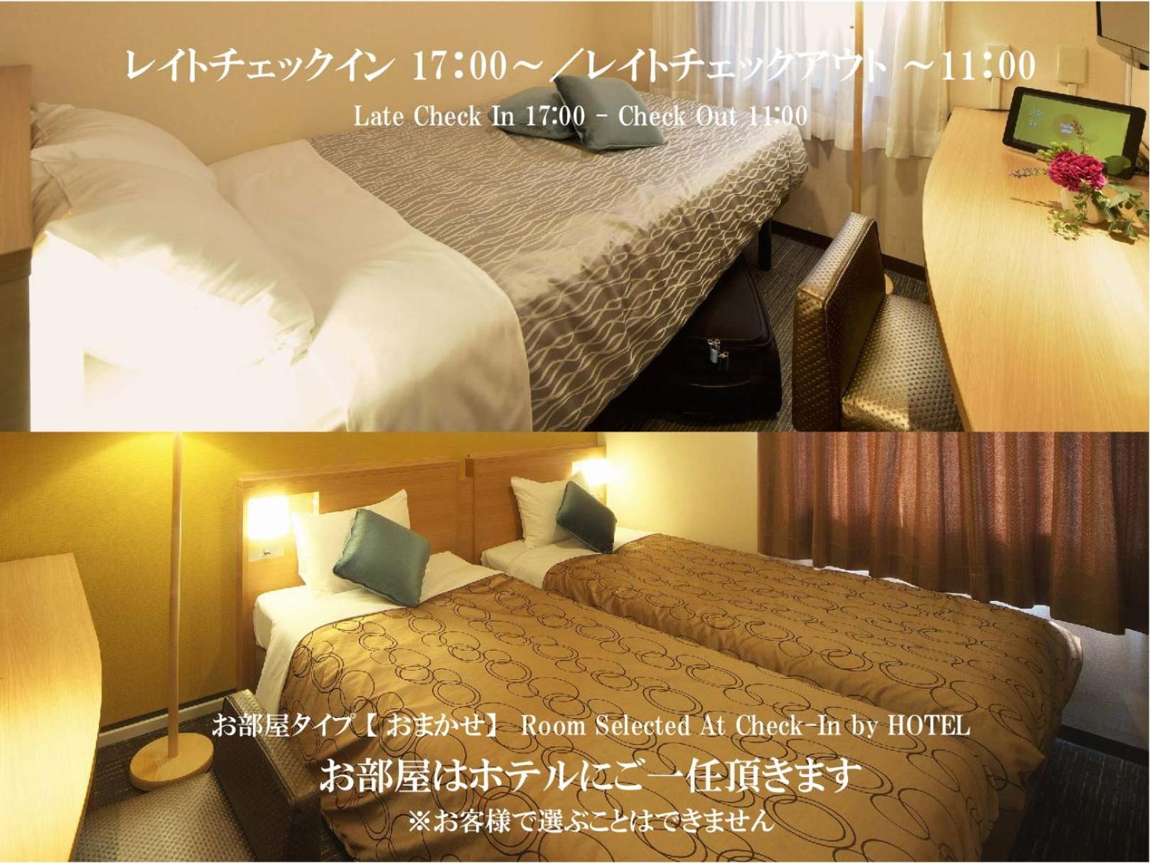 Room Selected At Check-In - Smoking - Late Check In 17:00 - Check Out 11:00