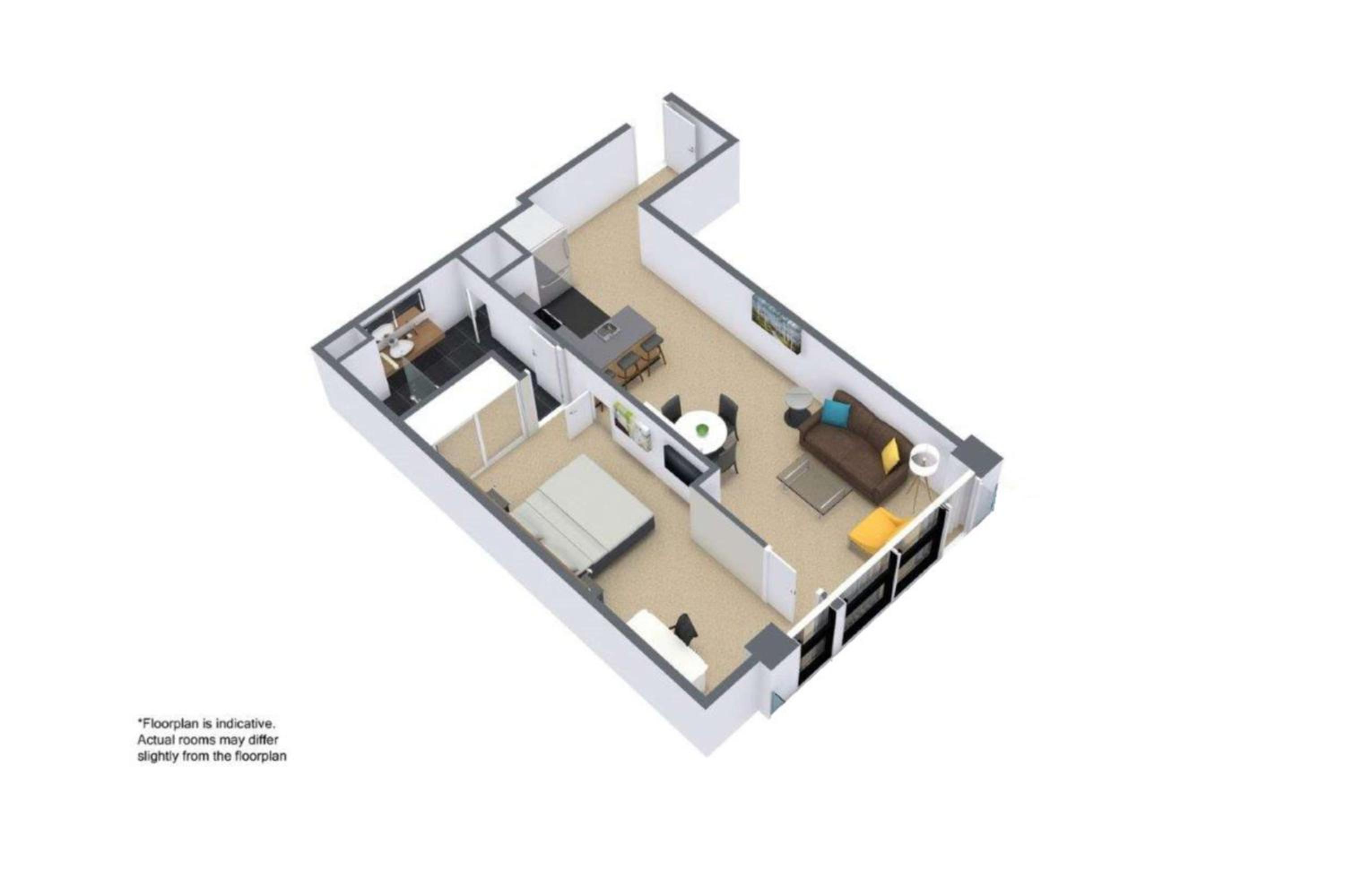 One-Bedroom Apartment - Photo 2