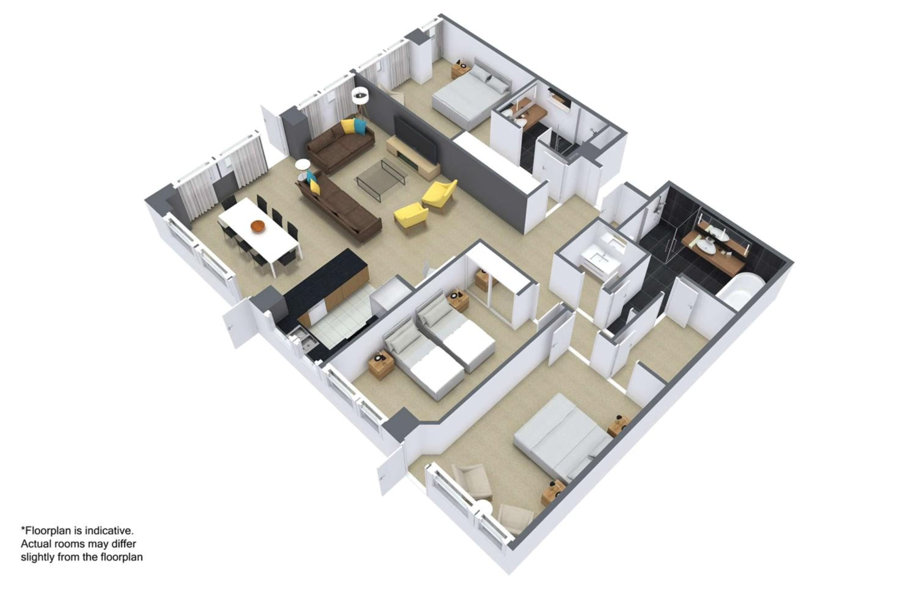 Three-Bedroom Premier Apartment - Photo 2