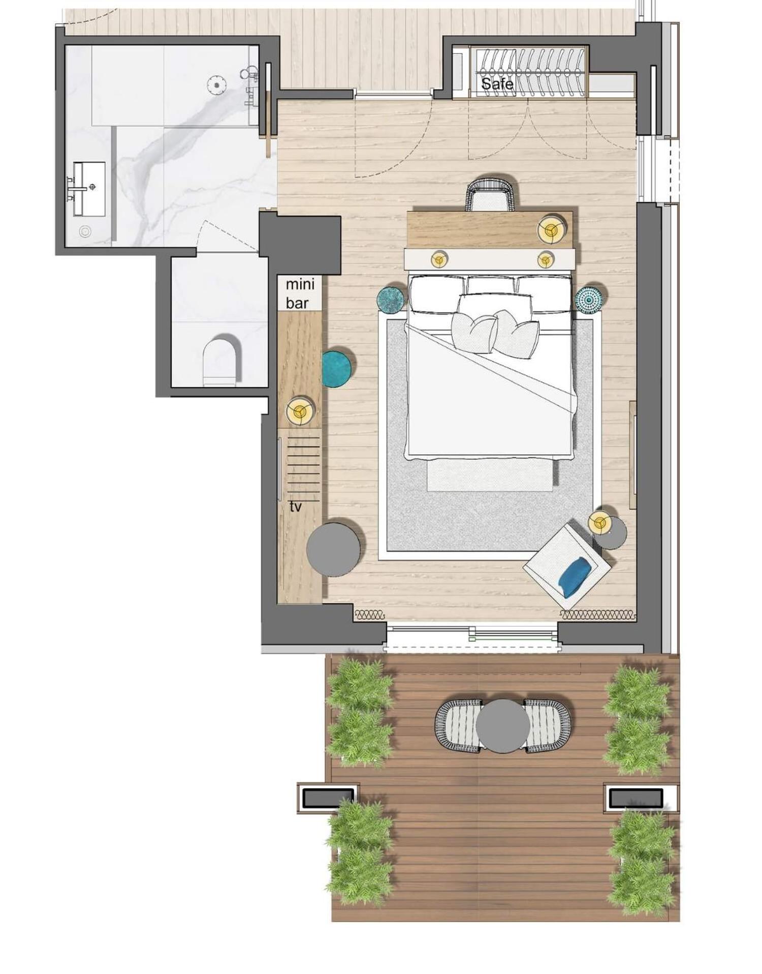 Double Room with Balcony and Sea View photo 3