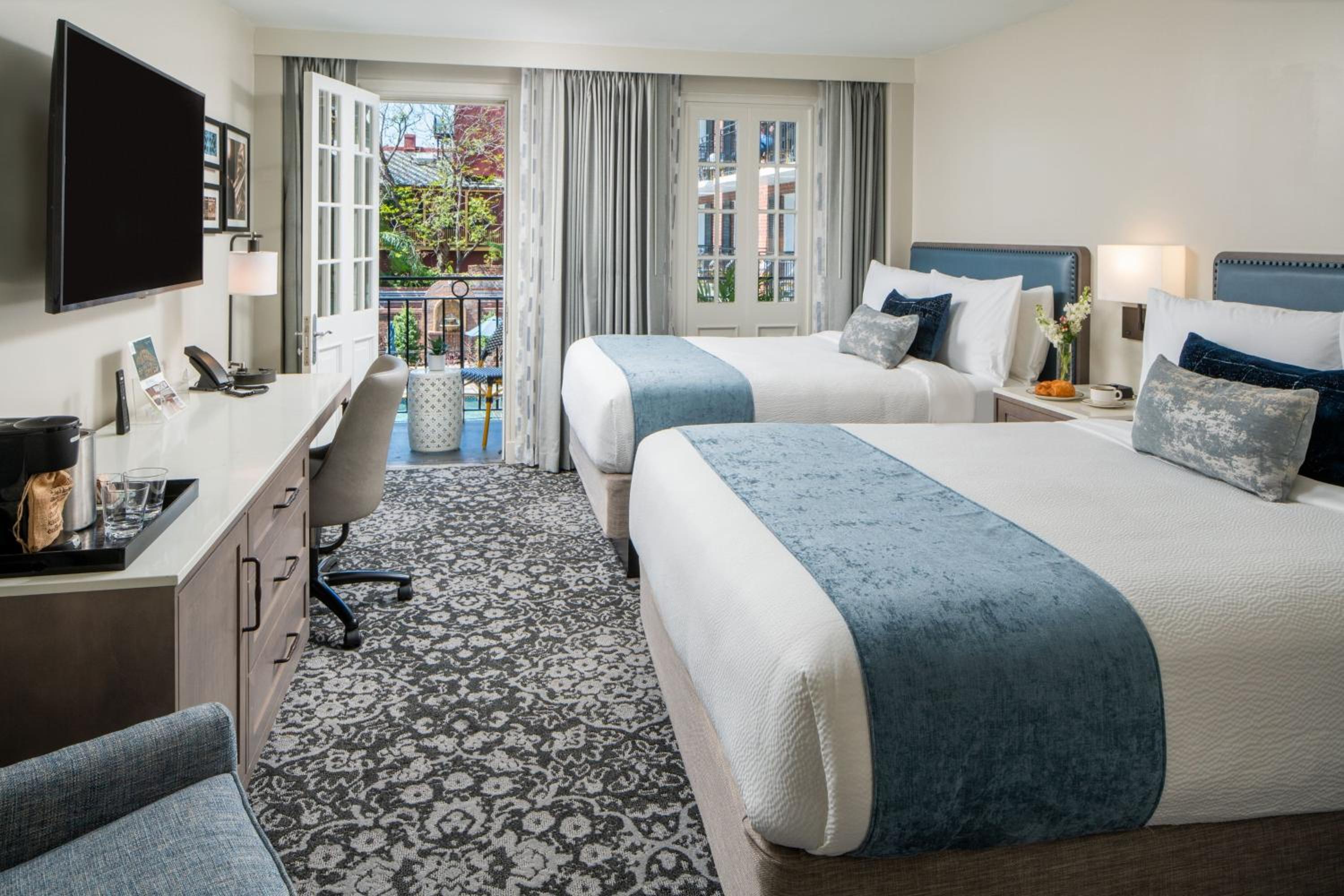 Deluxe Guest Room, Balcony, 2 Double Beds, Courtyard View - Photo 1