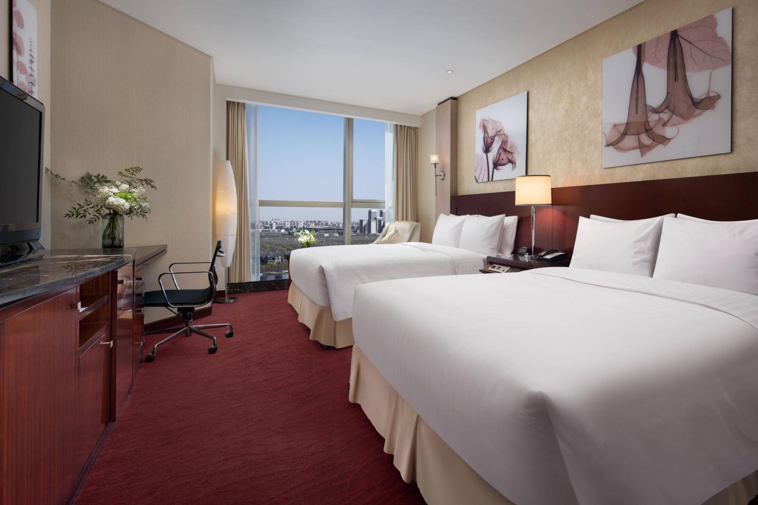 Executive Deluxe, Executive lounge access, Guest room, 2 Double
