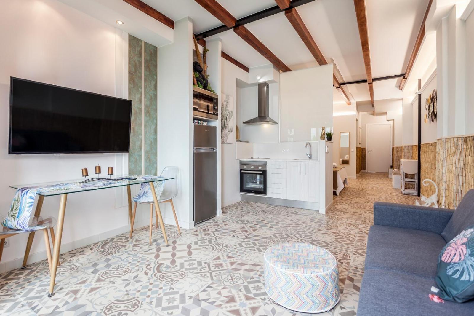 Apartamento con vista a la piscina