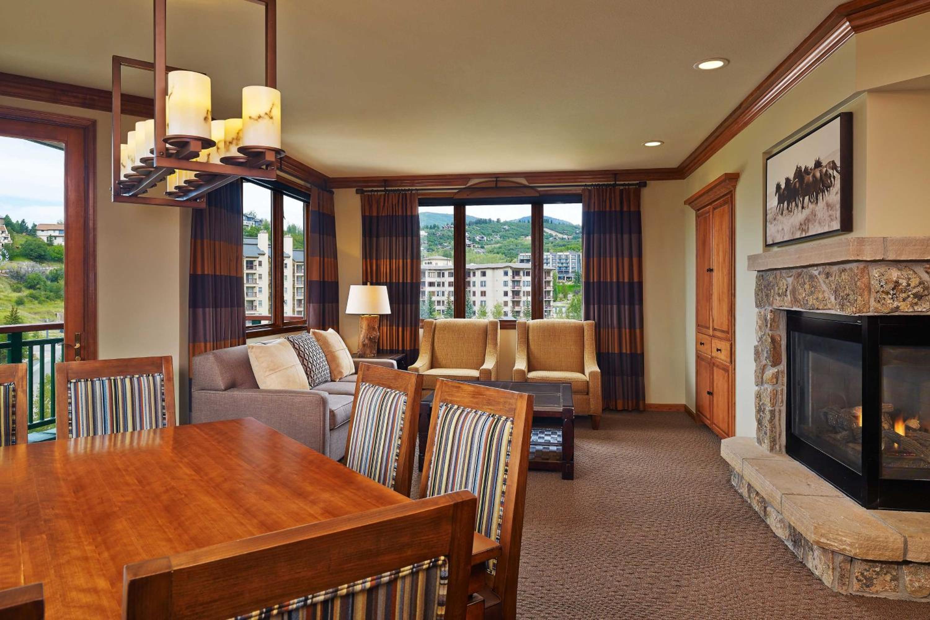 Three-Bedroom Villa with Balcony and Fireplace