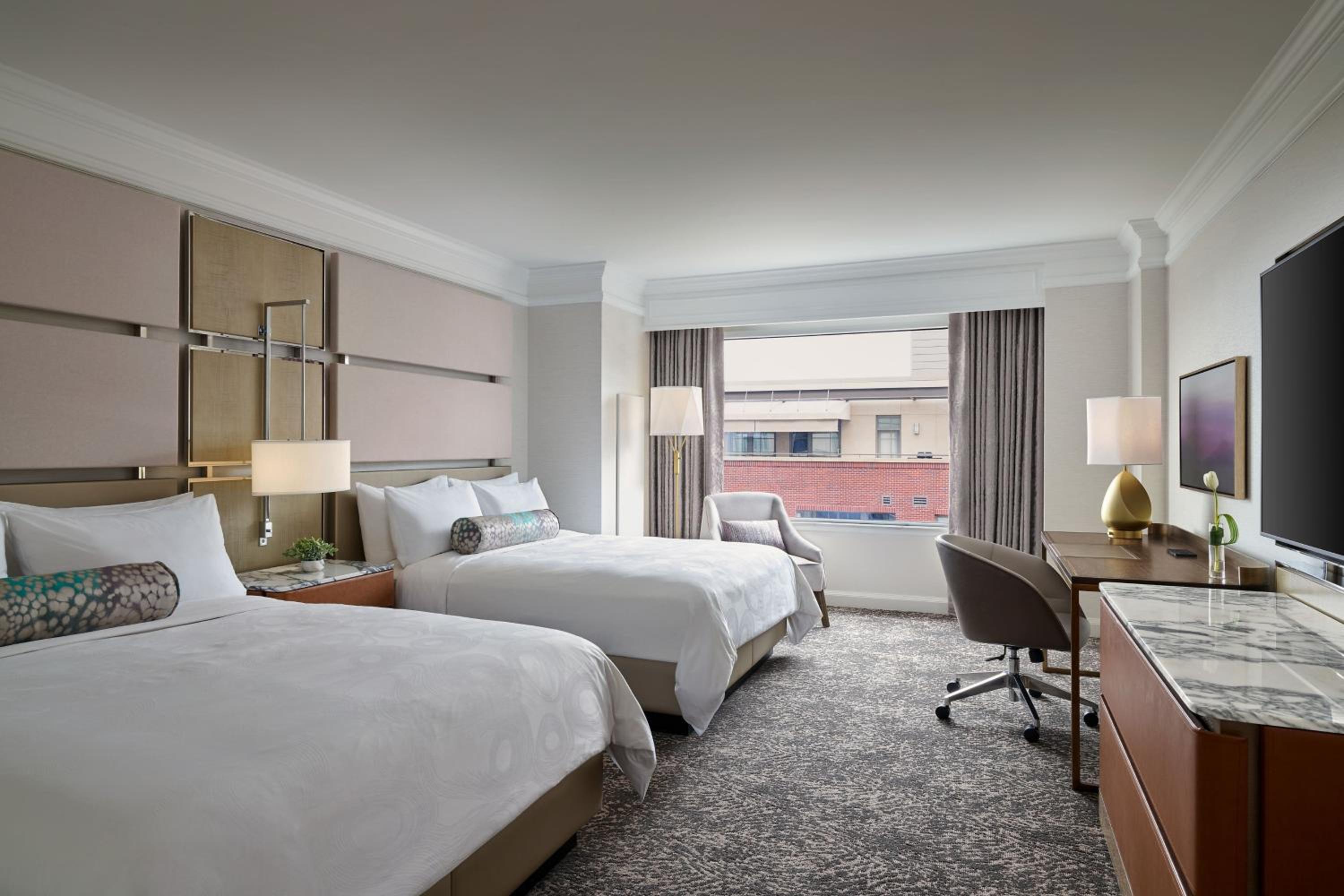 Deluxe Queen Room with Two Queen Beds and Courtyard View - Photo 1