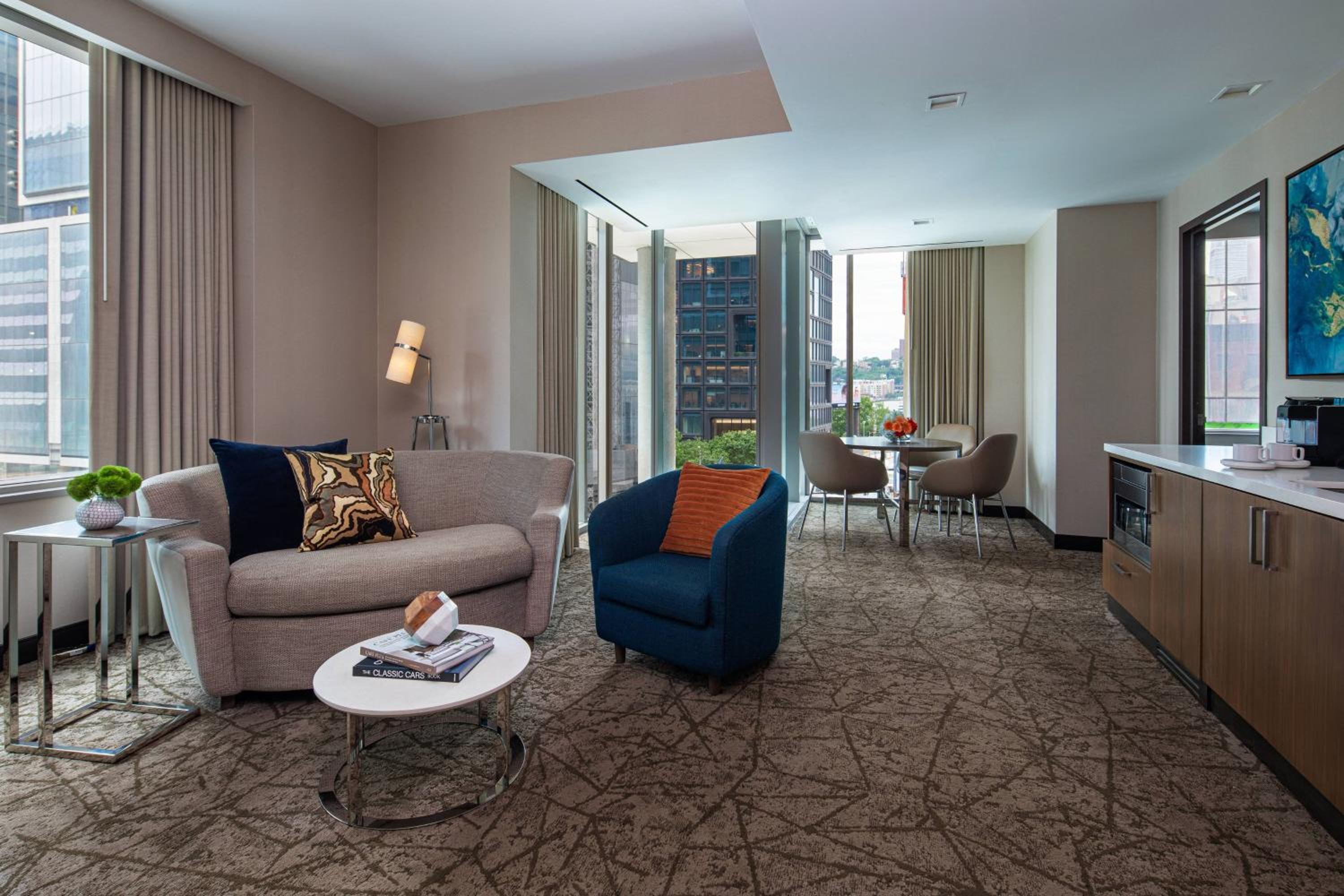 One-Bedroom King Suite with Roll-In Shower and Sofa Bed - Mobility Access/Hearing Accessible