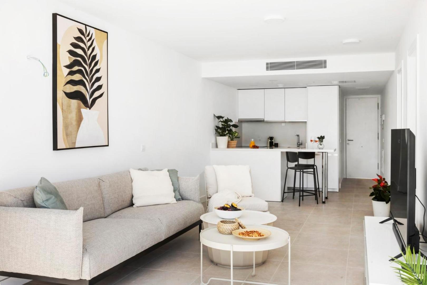 Apartamento con vista a la piscina