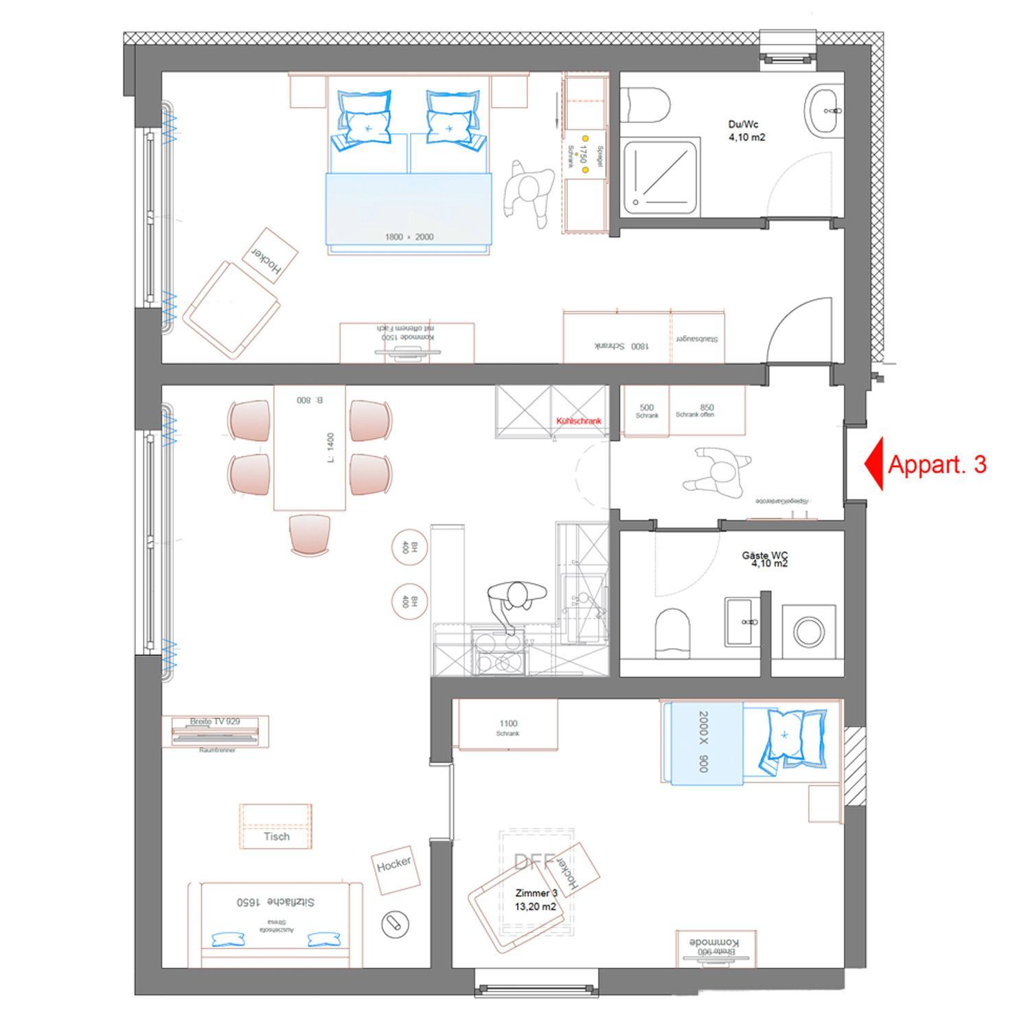 Two-Bedroom Apartment photo 3