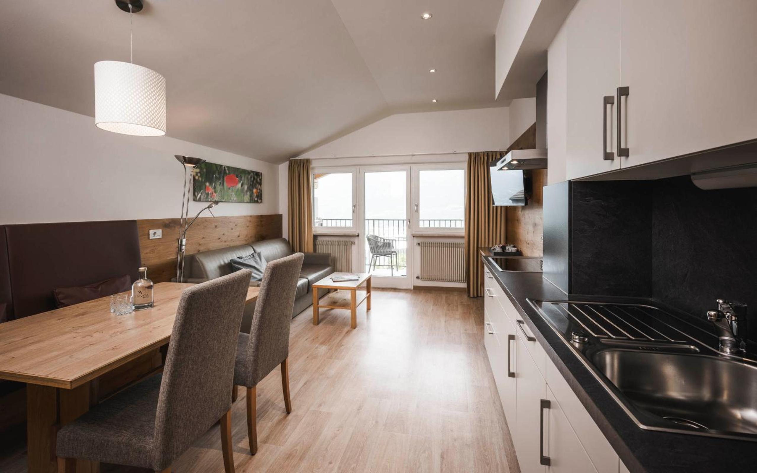 Apartment with one Bedroom and pull-out Couch