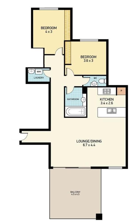 Standard Two-Bedroom Apartment photo 3