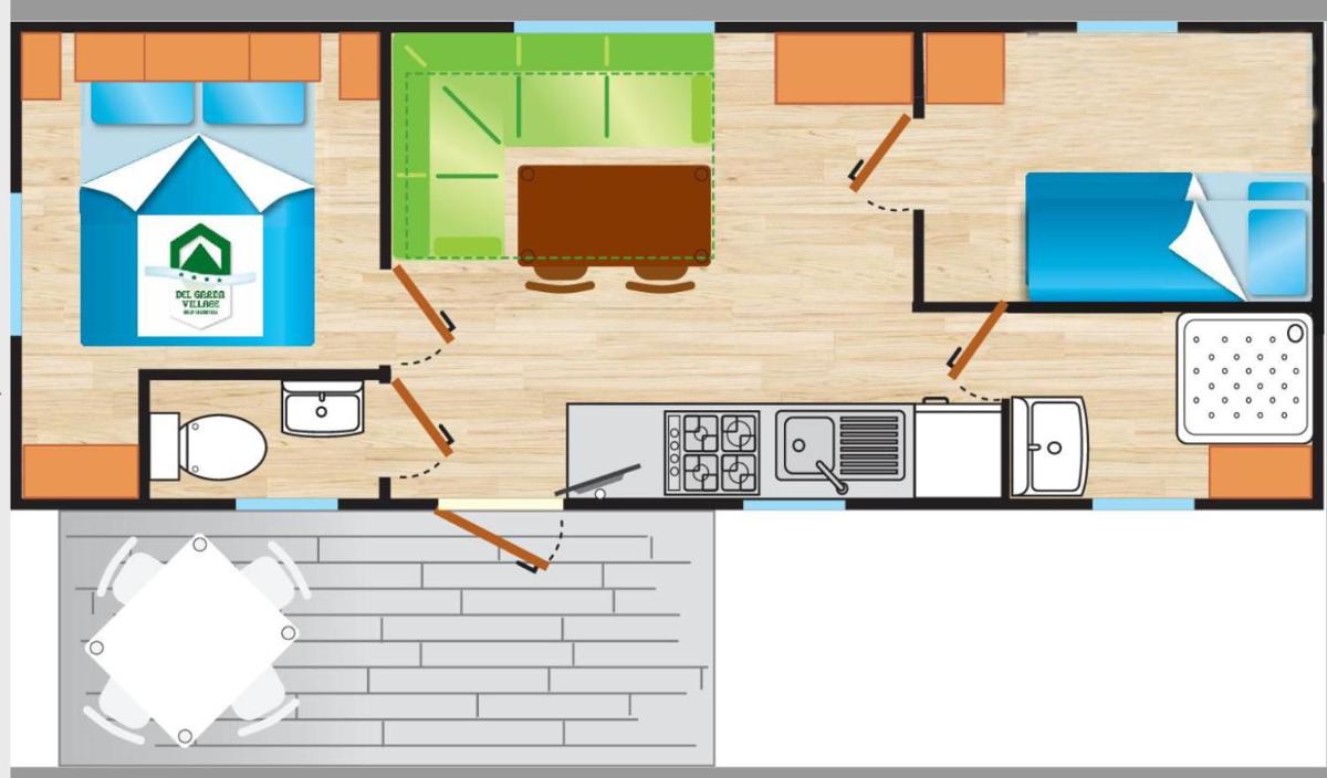 Two-Bedroom Mobile Home (4 Adults) photo 1