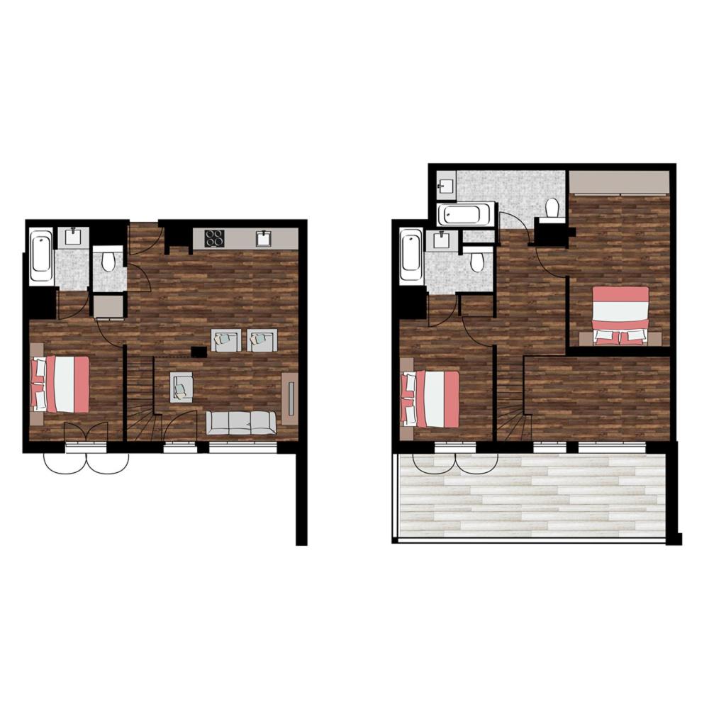 3 Bedroom Apartment Duplex (max 8 people) photo 2