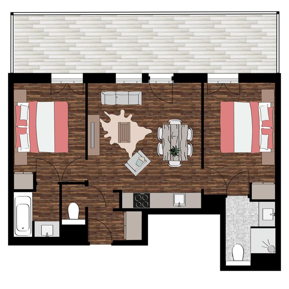 2 Bedroom Apartment (max 6 people) photo 2