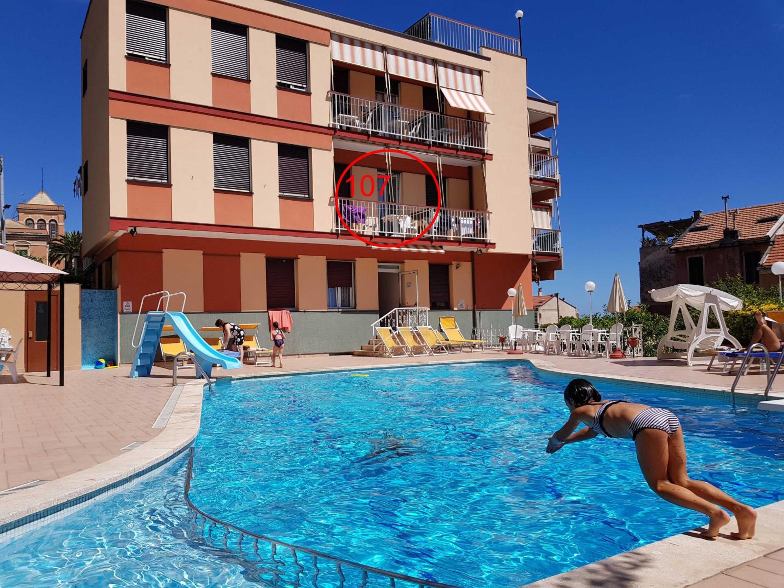 One-Bedroom Apartment with Balcony and Sea View